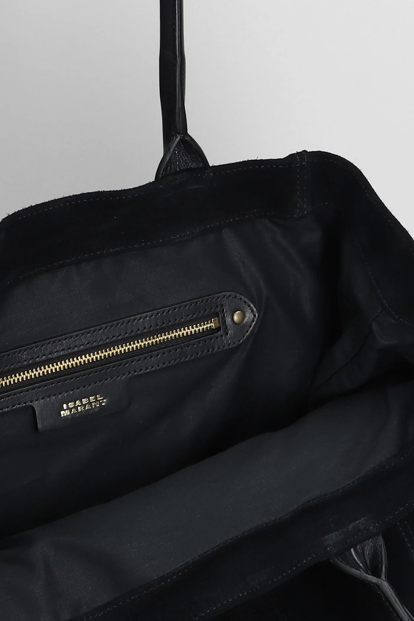 Small yenky Tote in black suede - Image 4