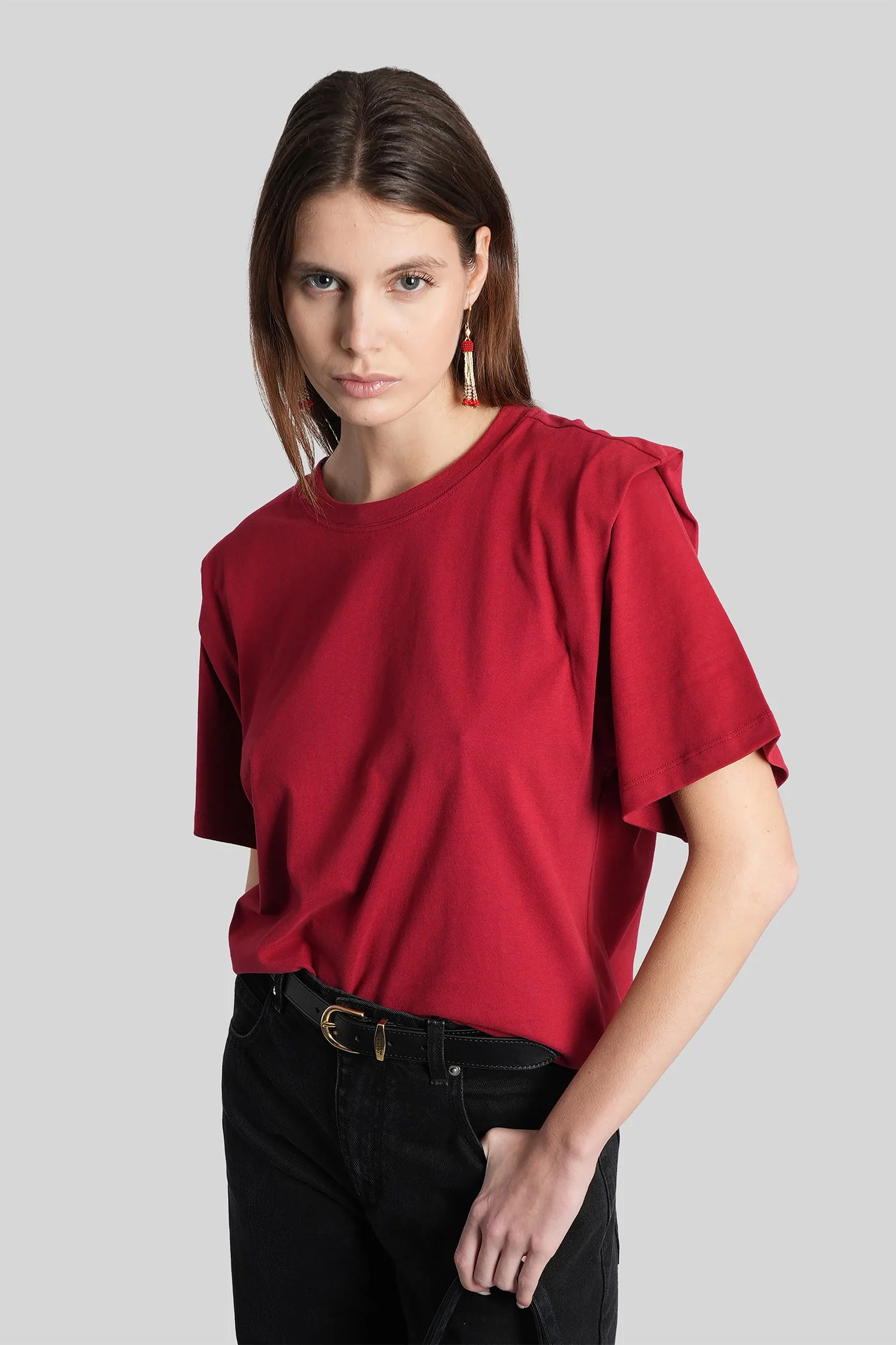 Zelitos T-Shirt in red cotton - Image 2