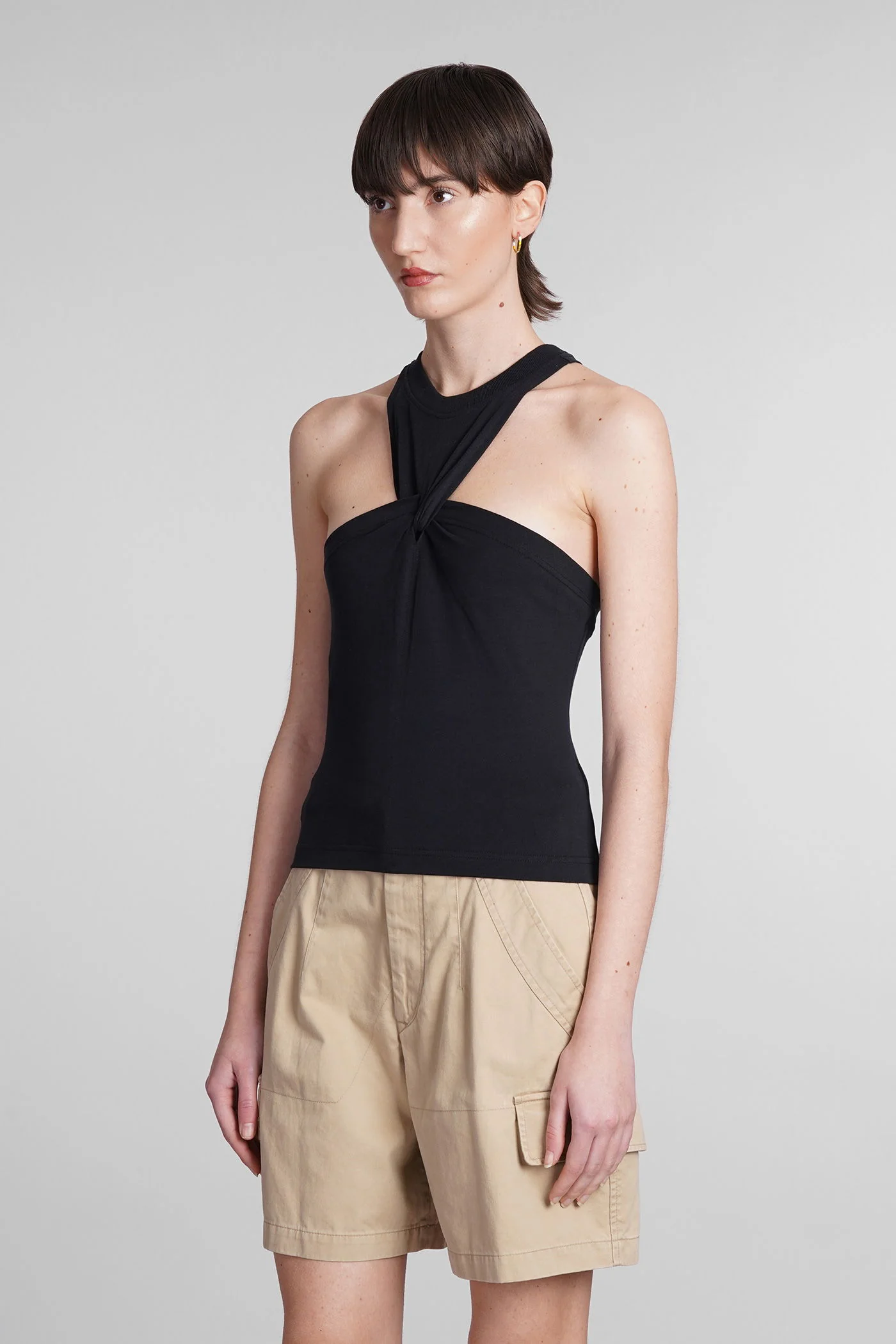 Zineba Topwear in black cotton - Image 4