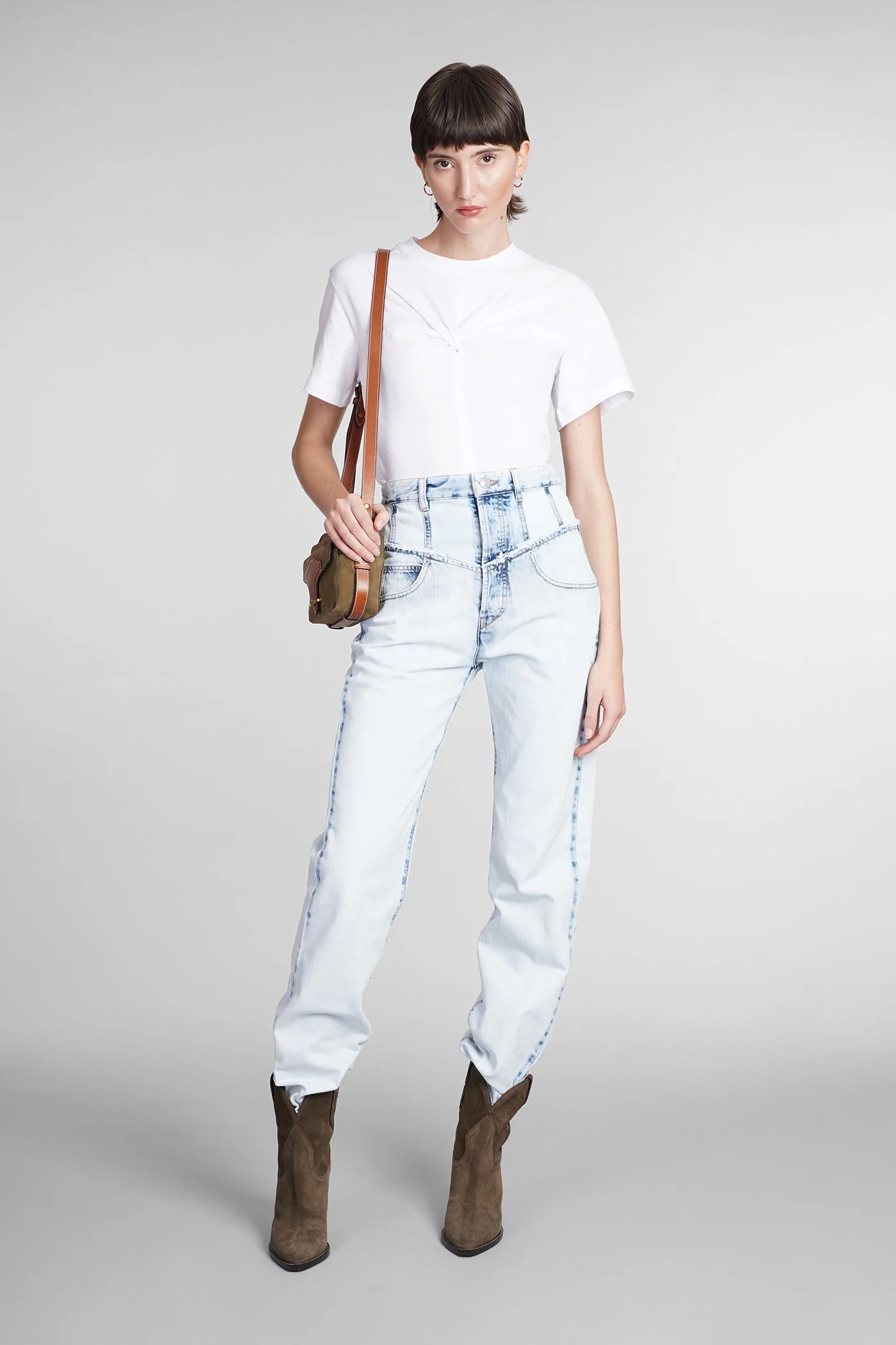 Zuria T-Shirt in white cotton - Image 2