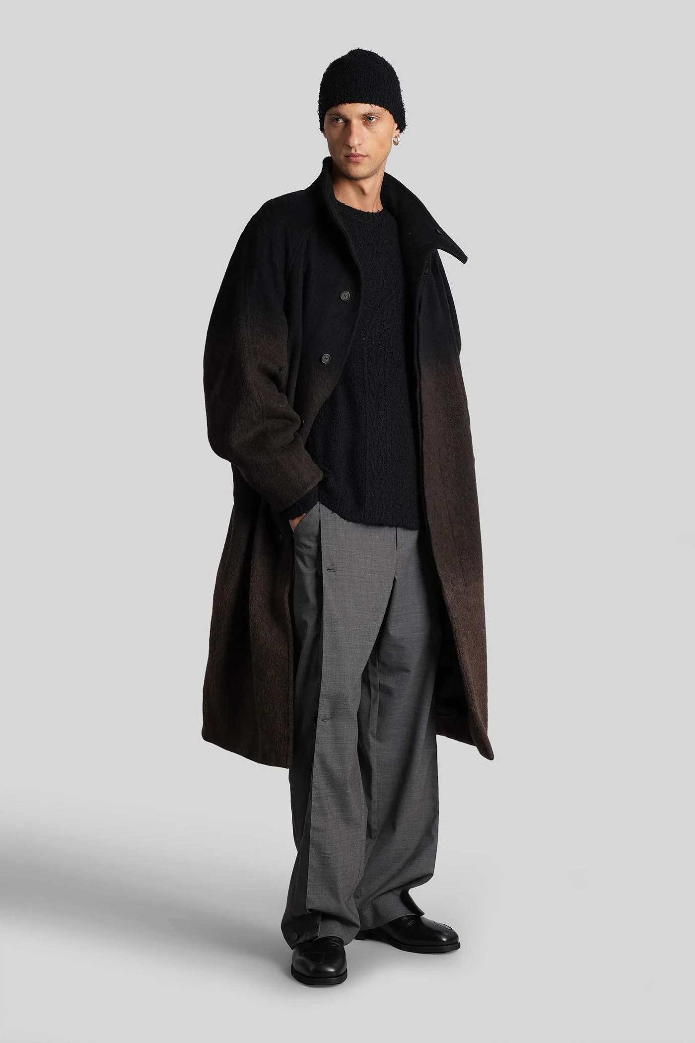 Terr Coat Coat in brown wool - Image 2