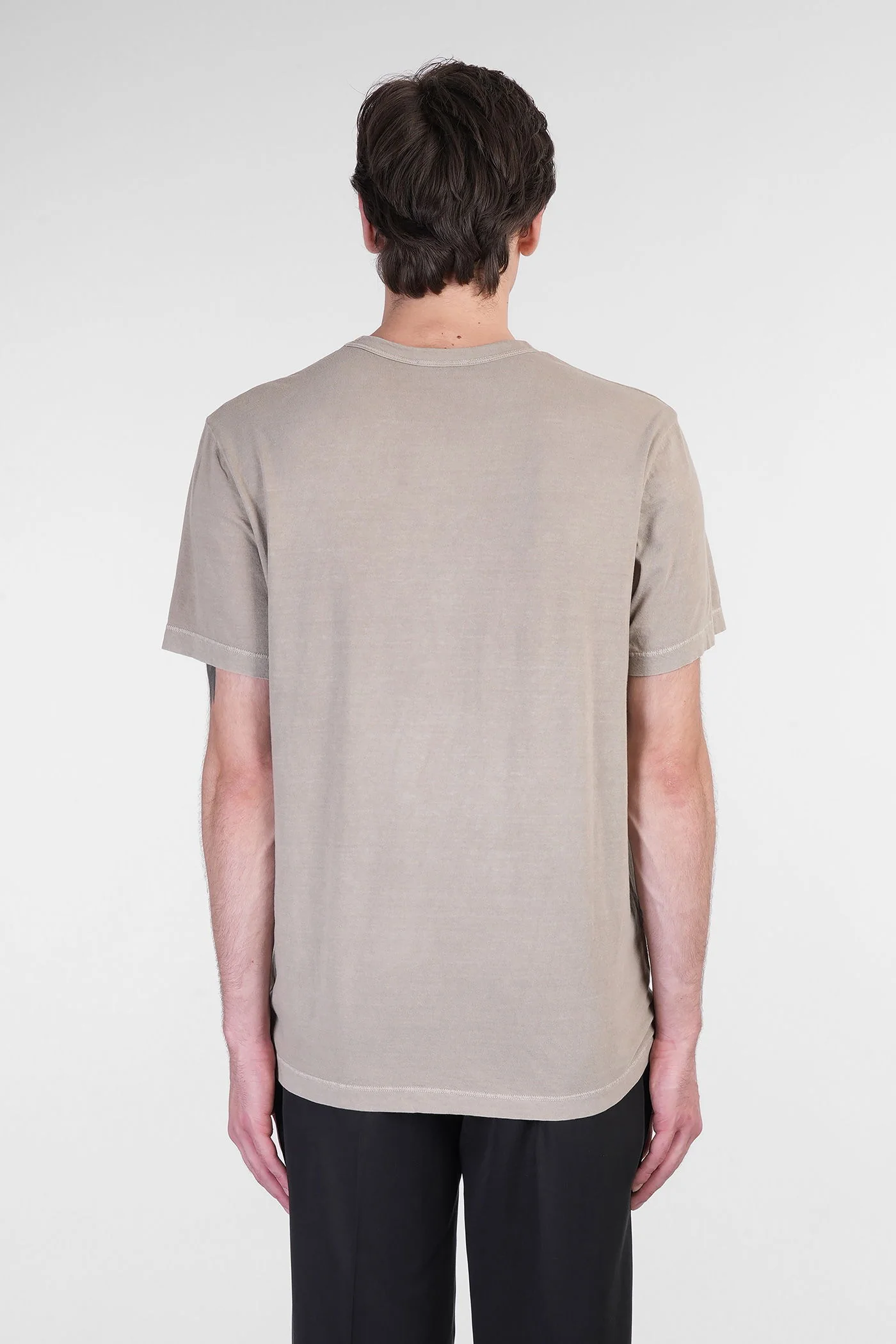 T-Shirt in green Cotone egiziiano nylon recycled - Image 3