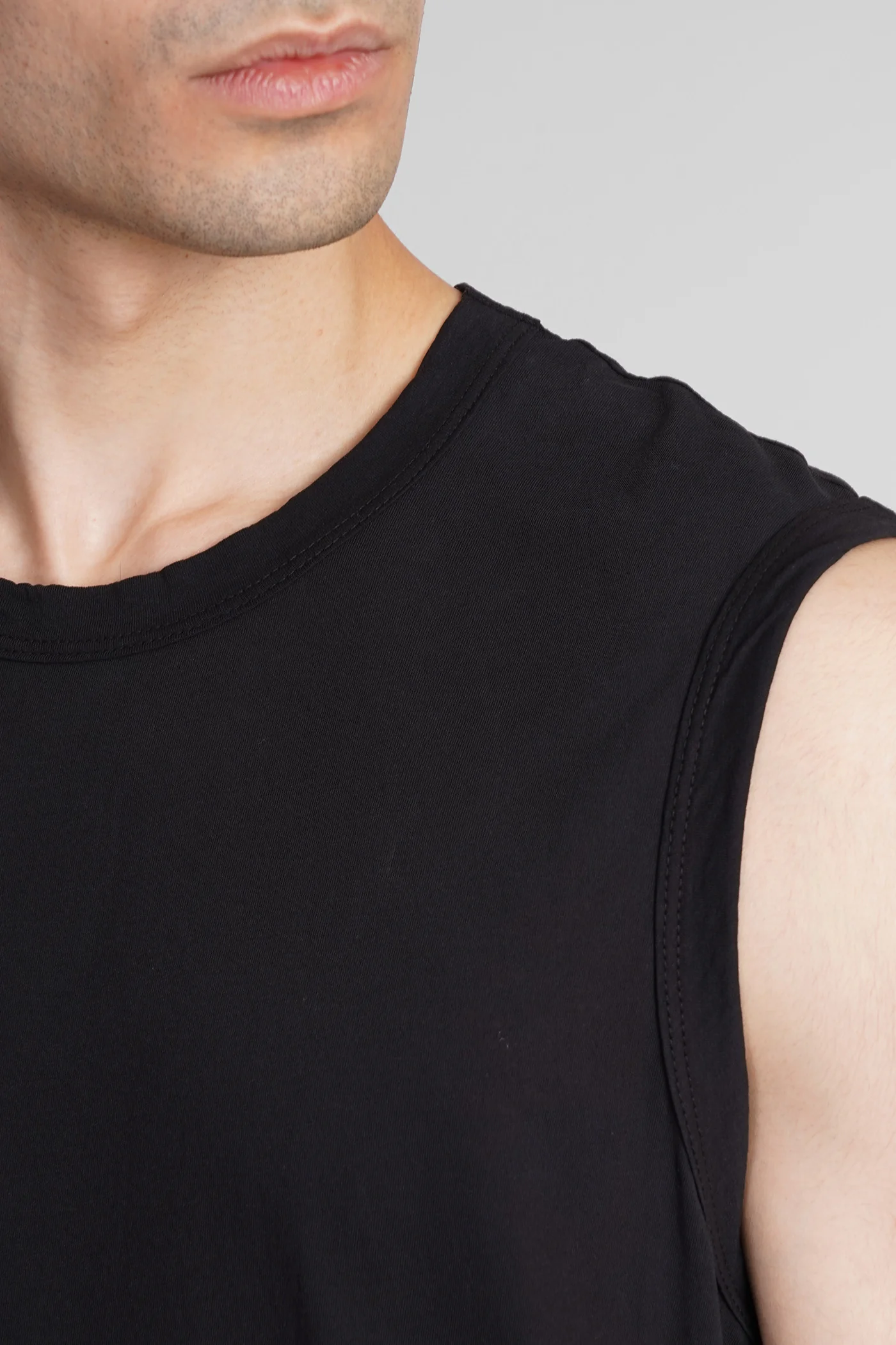 tank Top in black cotton - Image 5