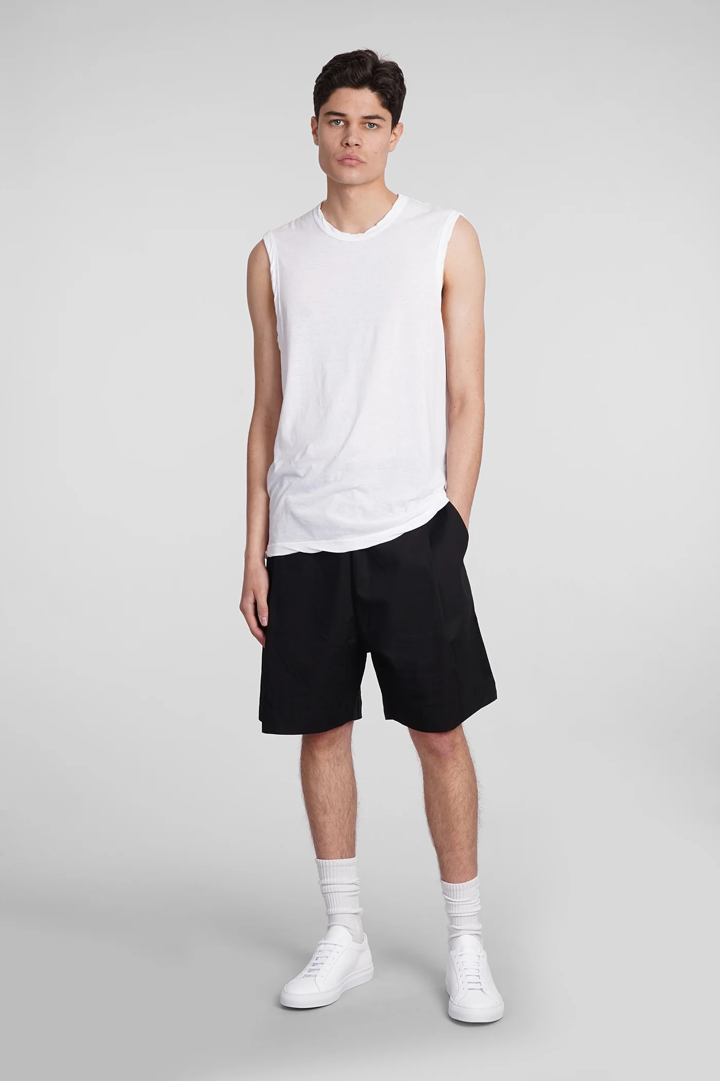 tank Top in white cotton - Image 2