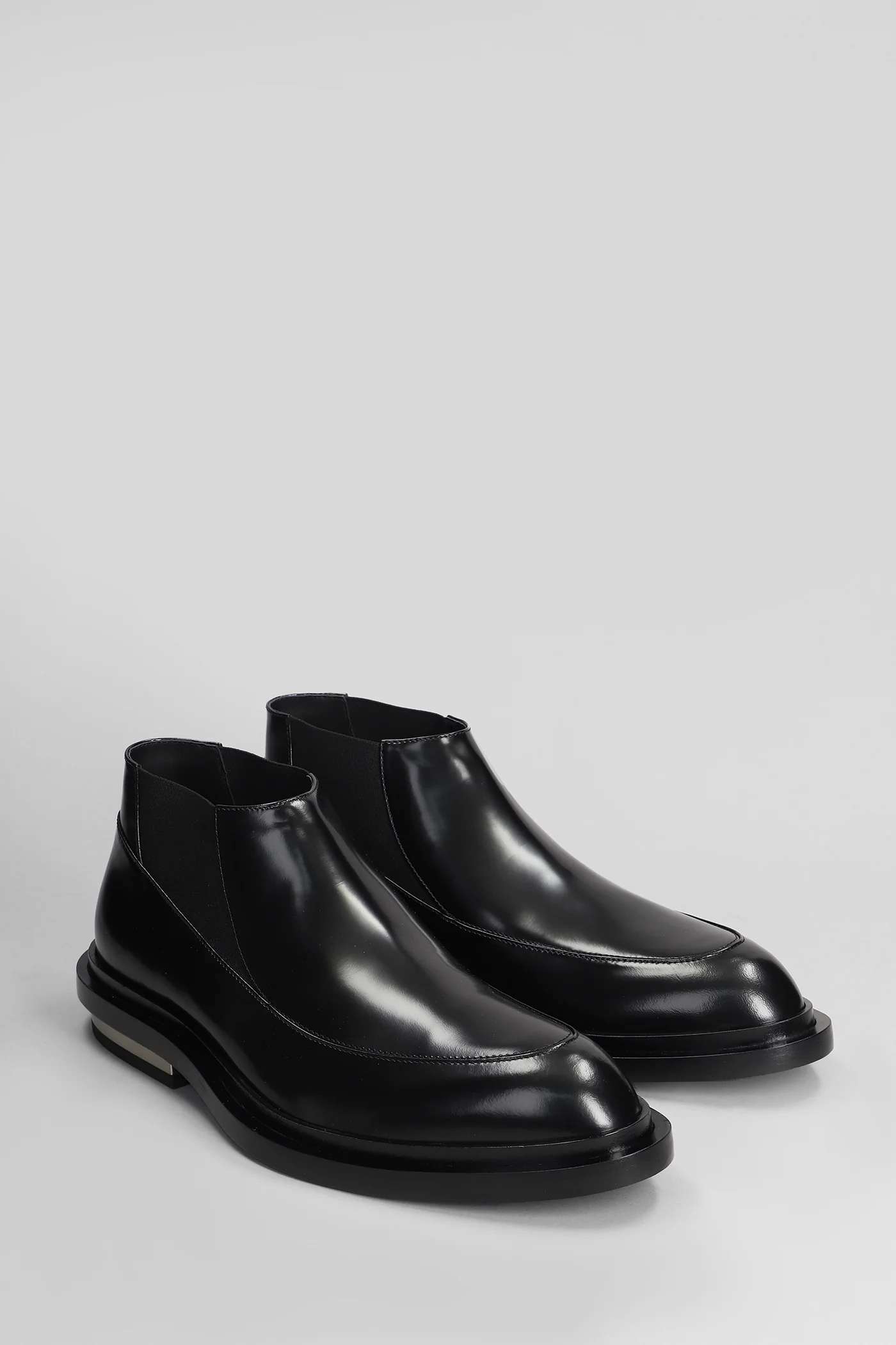 Ankle boots in black leather - Image 2
