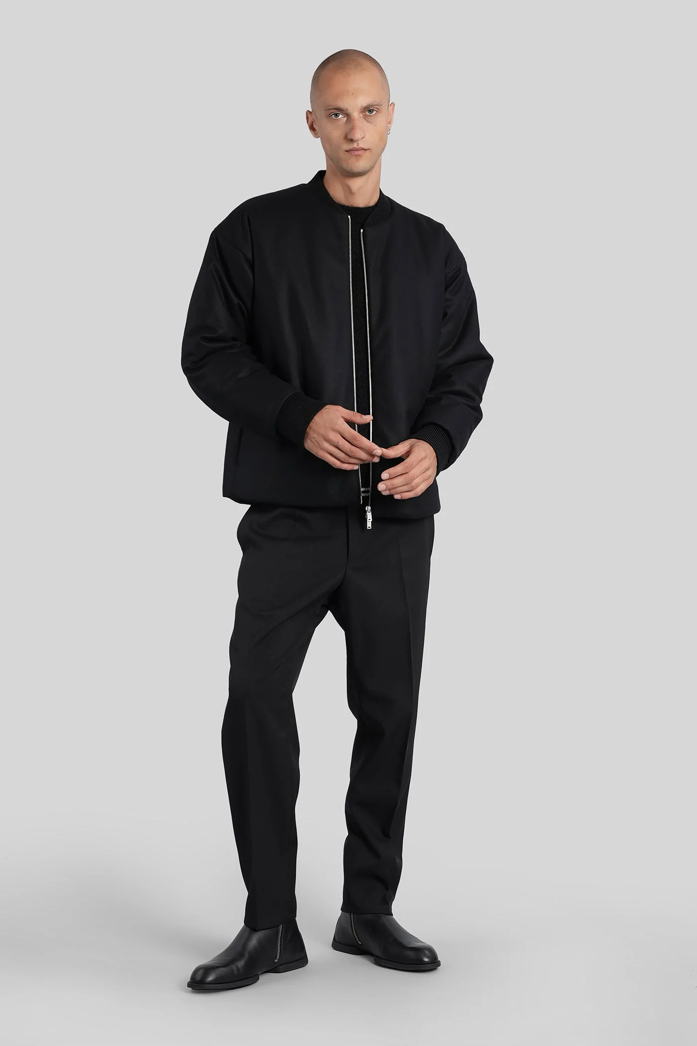 D 06 Pants in black polyester - Image 2