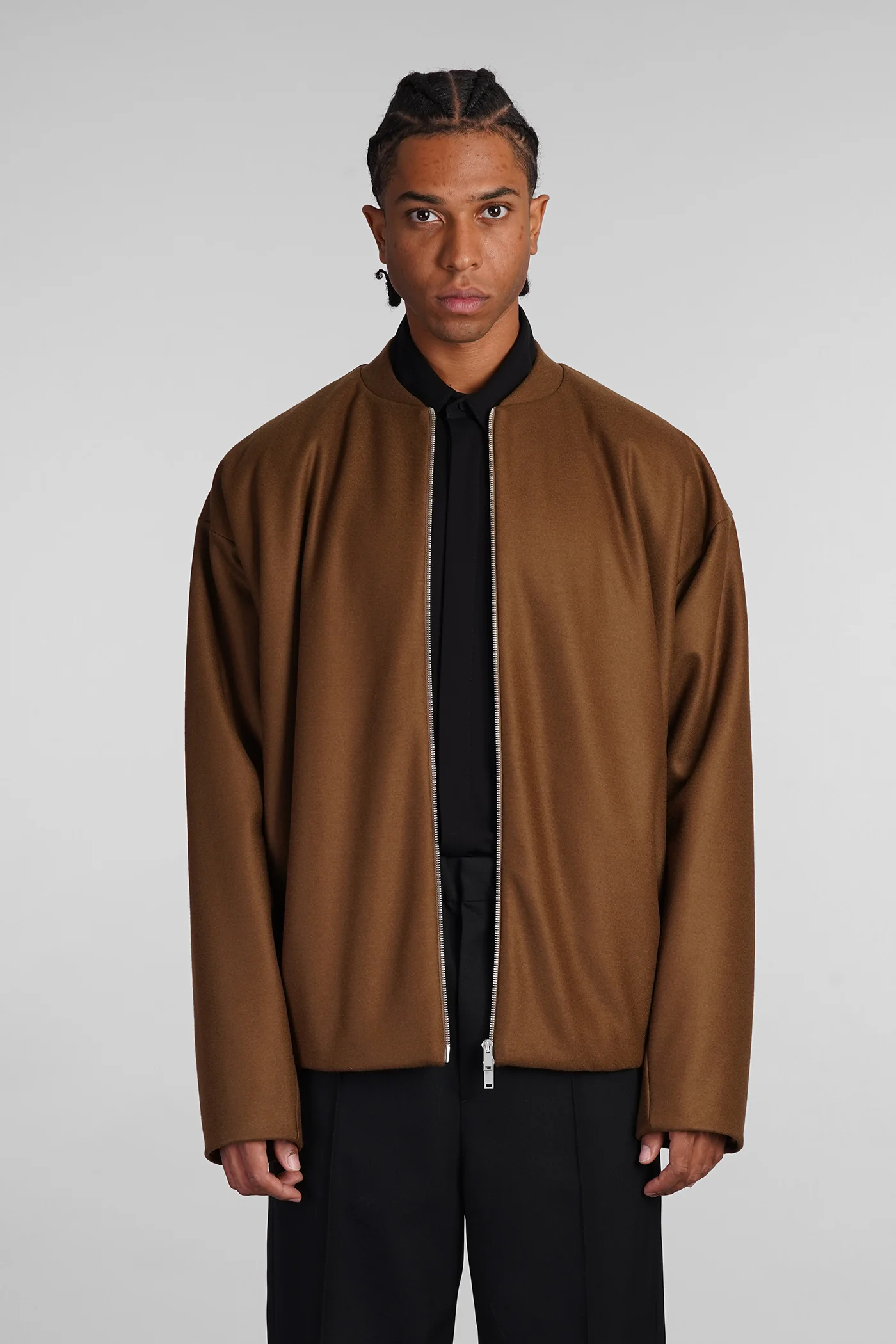 in brown wool