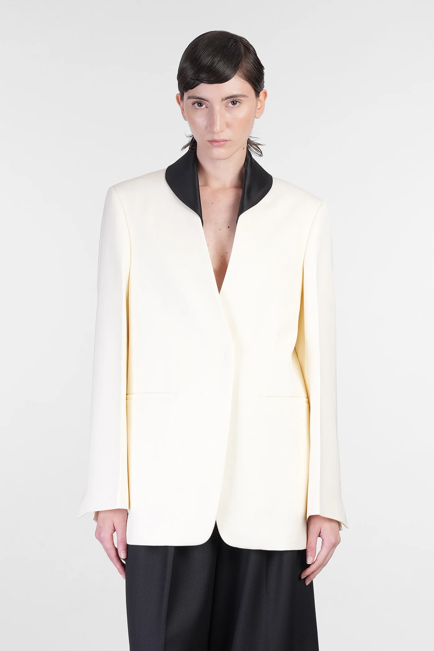 Jacket 66 Blazer in beige viscose