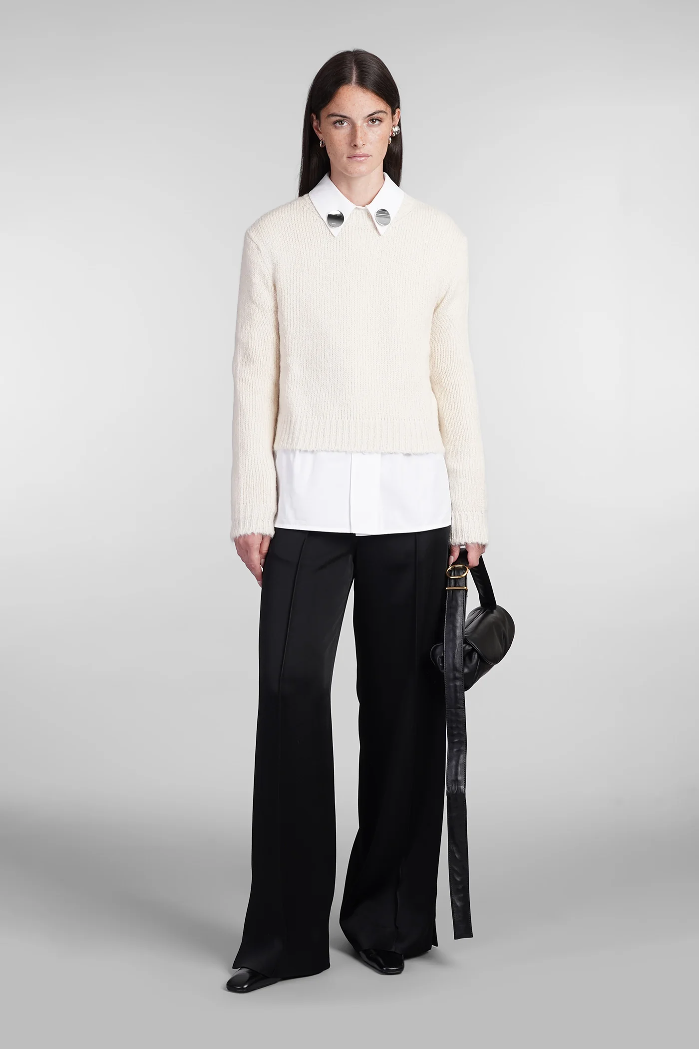 Knitwear in beige wool - Image 2