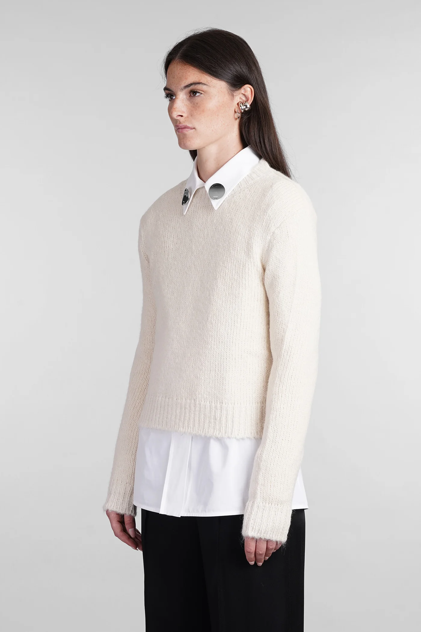 Knitwear in beige wool - Image 4