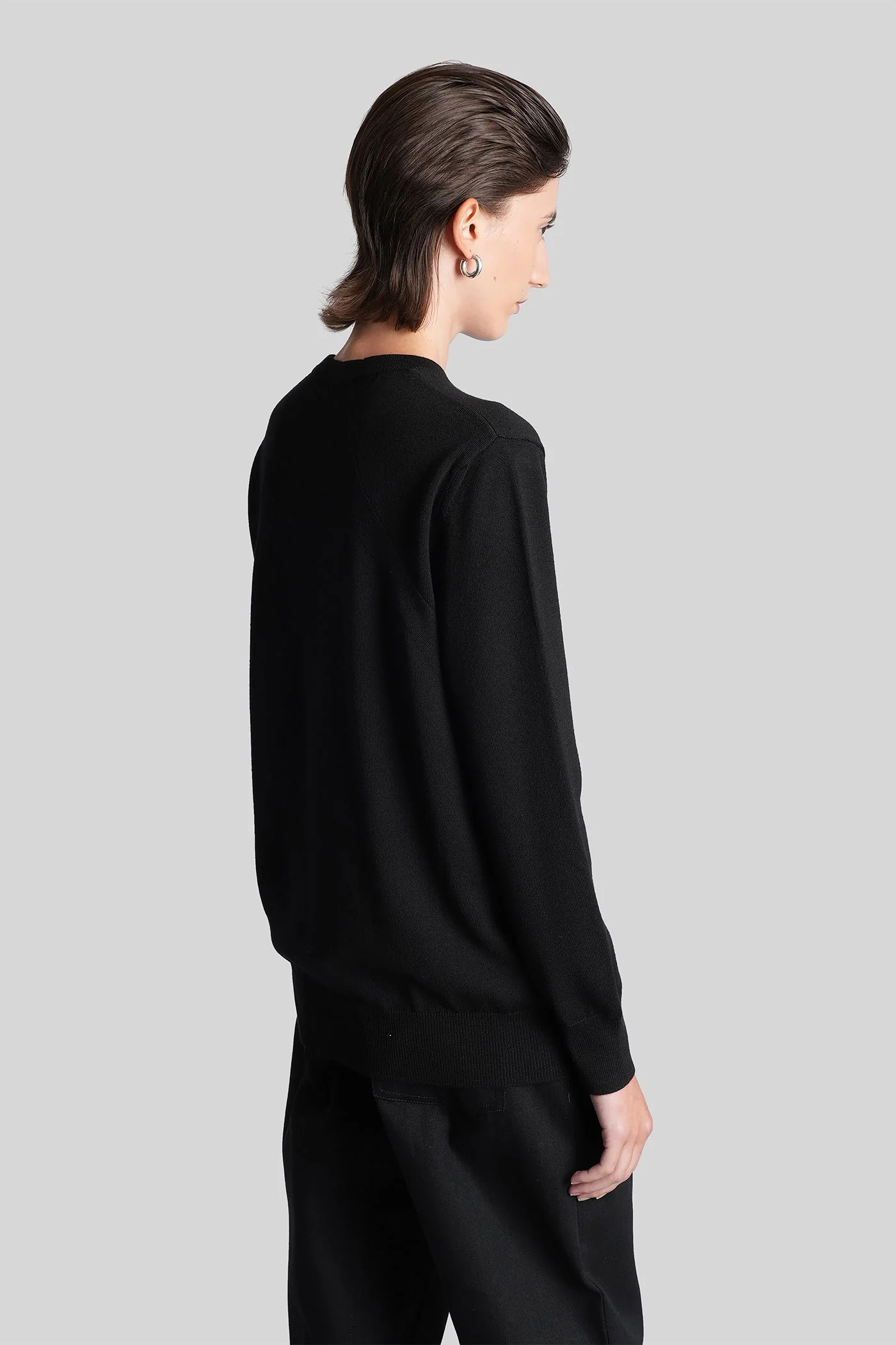 Knitwear in black wool - Image 3