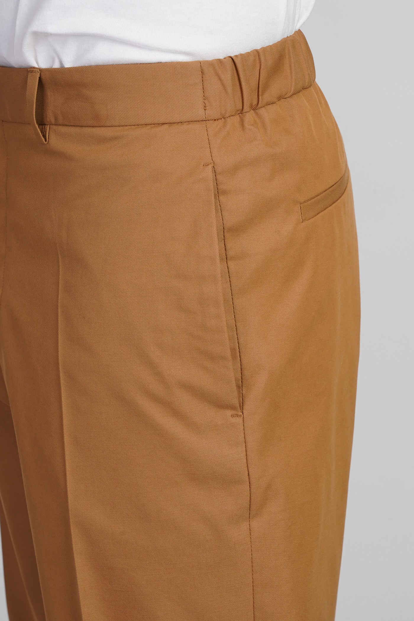 Pants in Camel cotton - Image 5