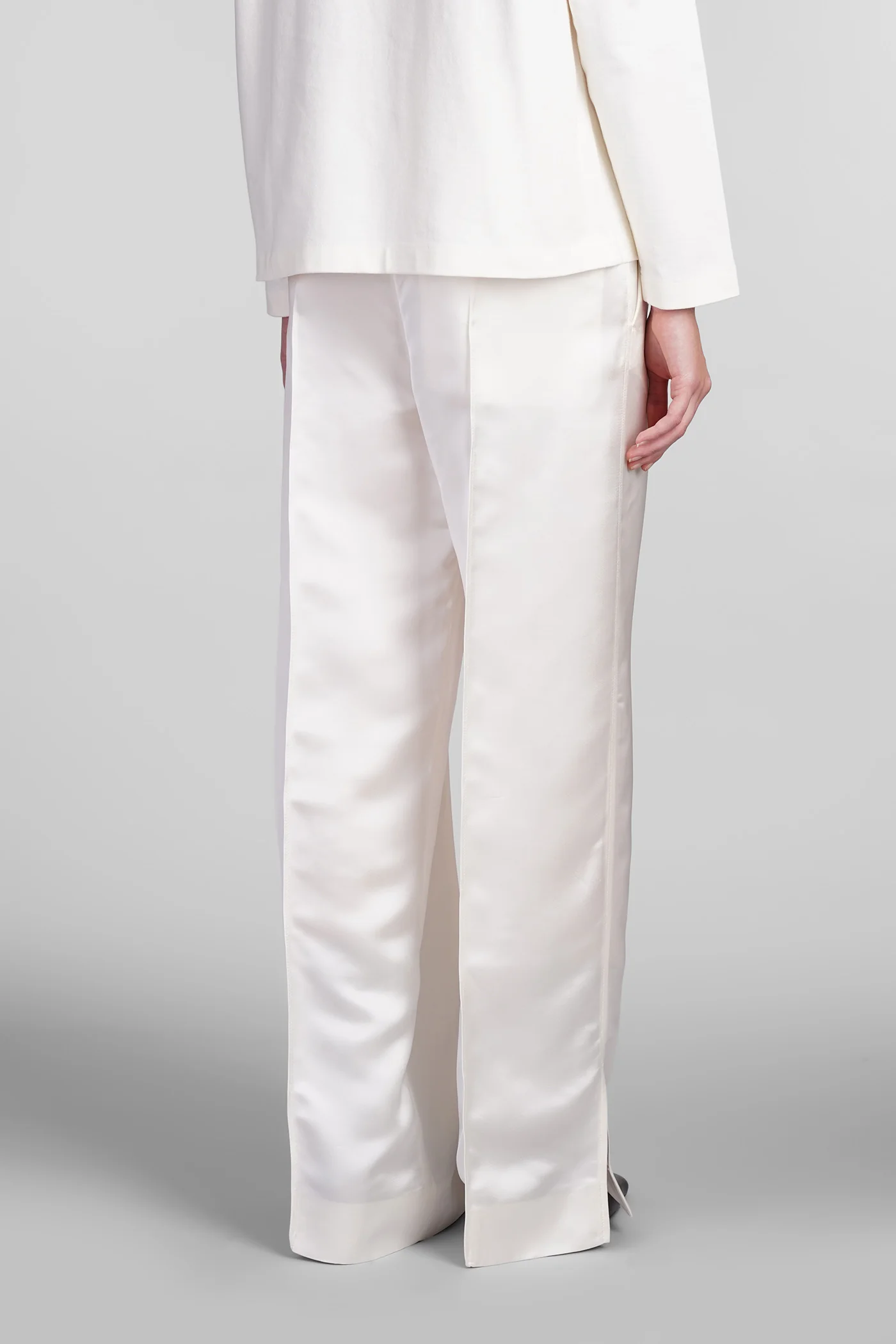 Pants in white polyamide polyester - Image 3