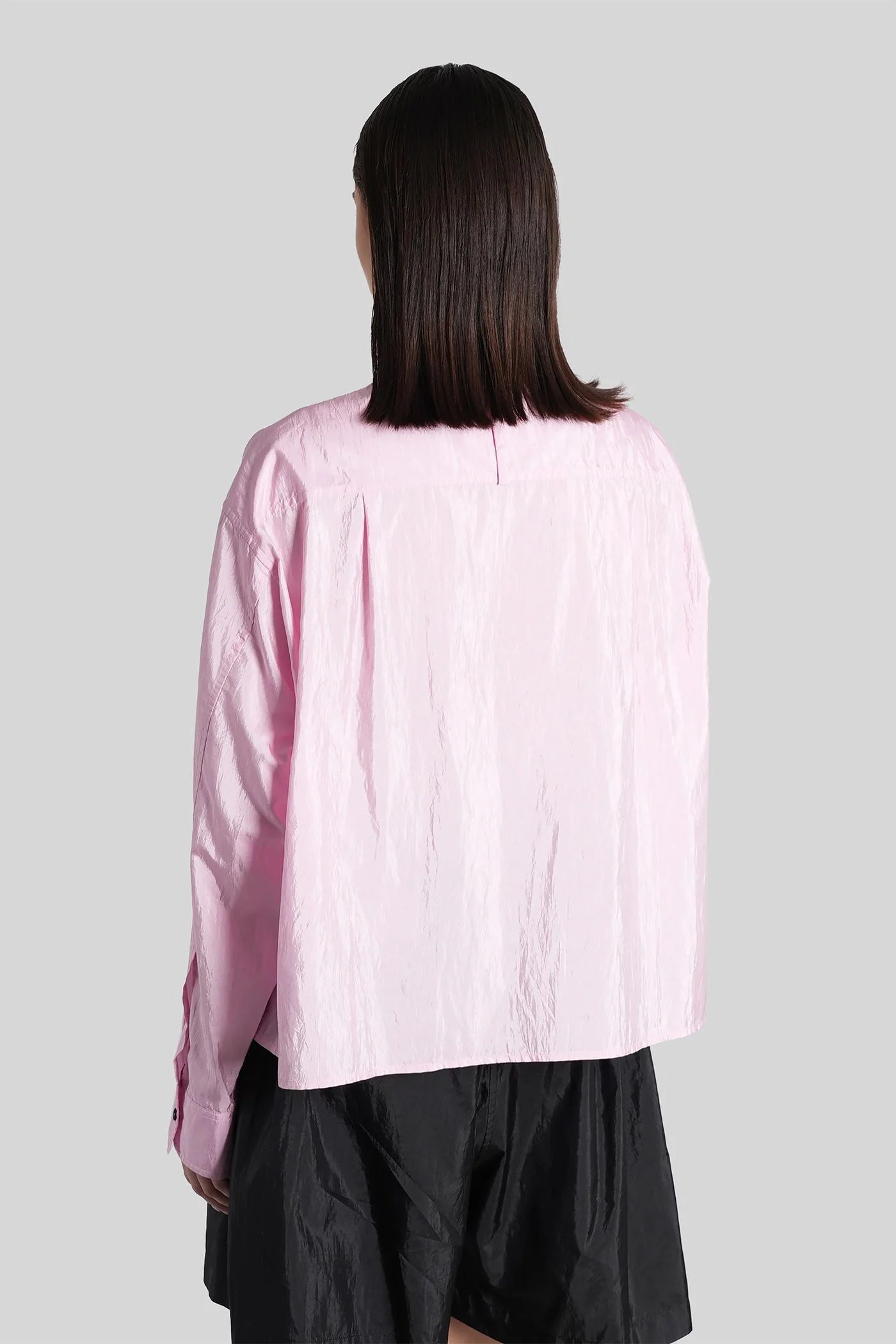 Shirt 165 Shirt in rose-pink polyamide - Image 3