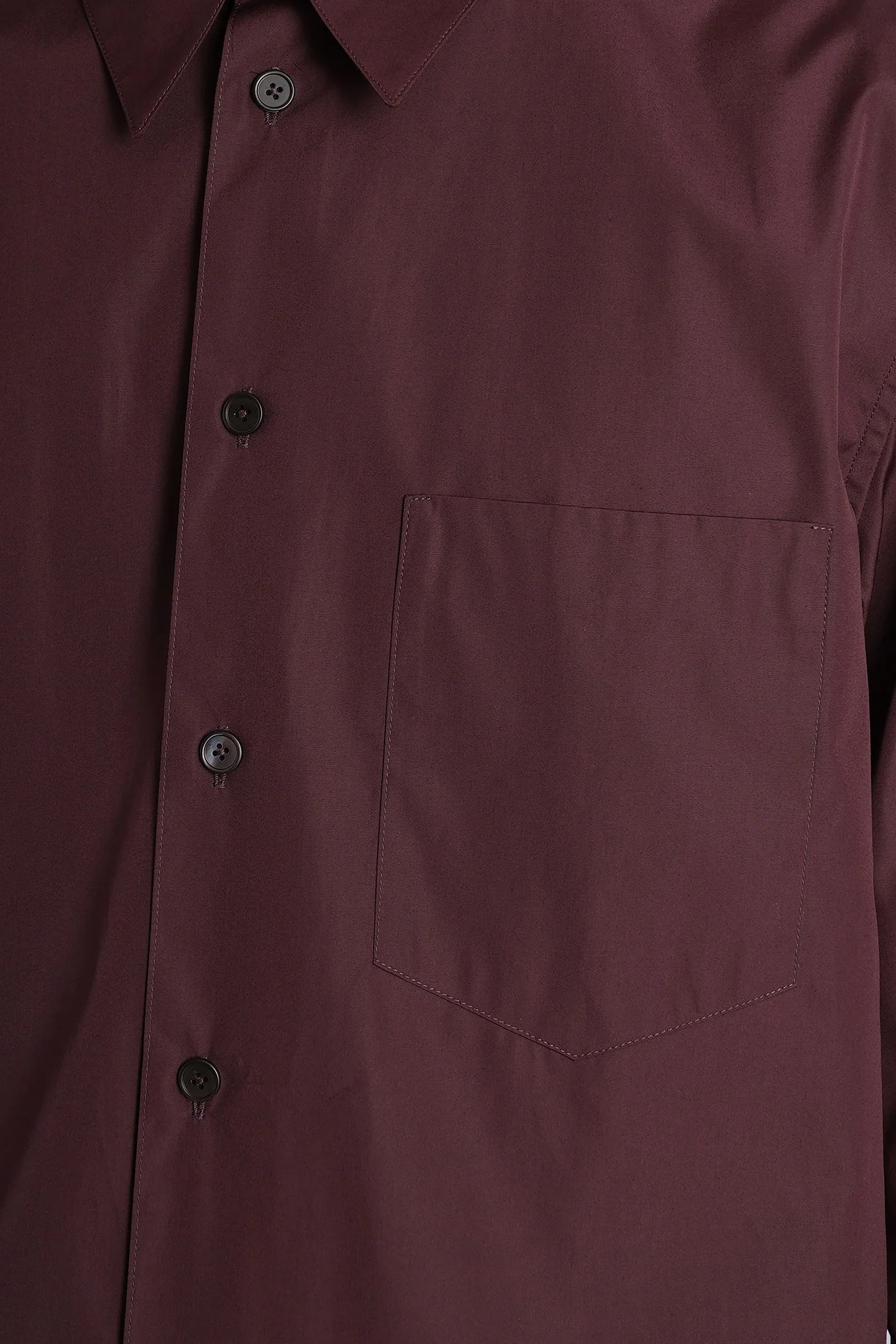 Shirt 191 Shirt in bordeaux cotton - Image 5