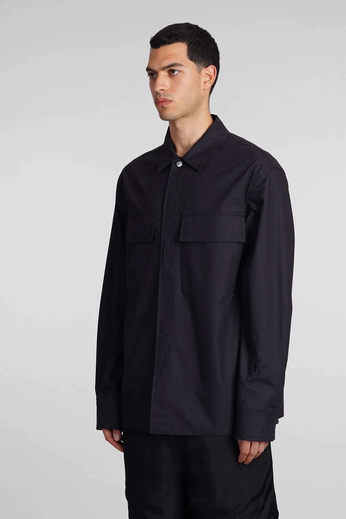 Shirt in black cotton - Image 4