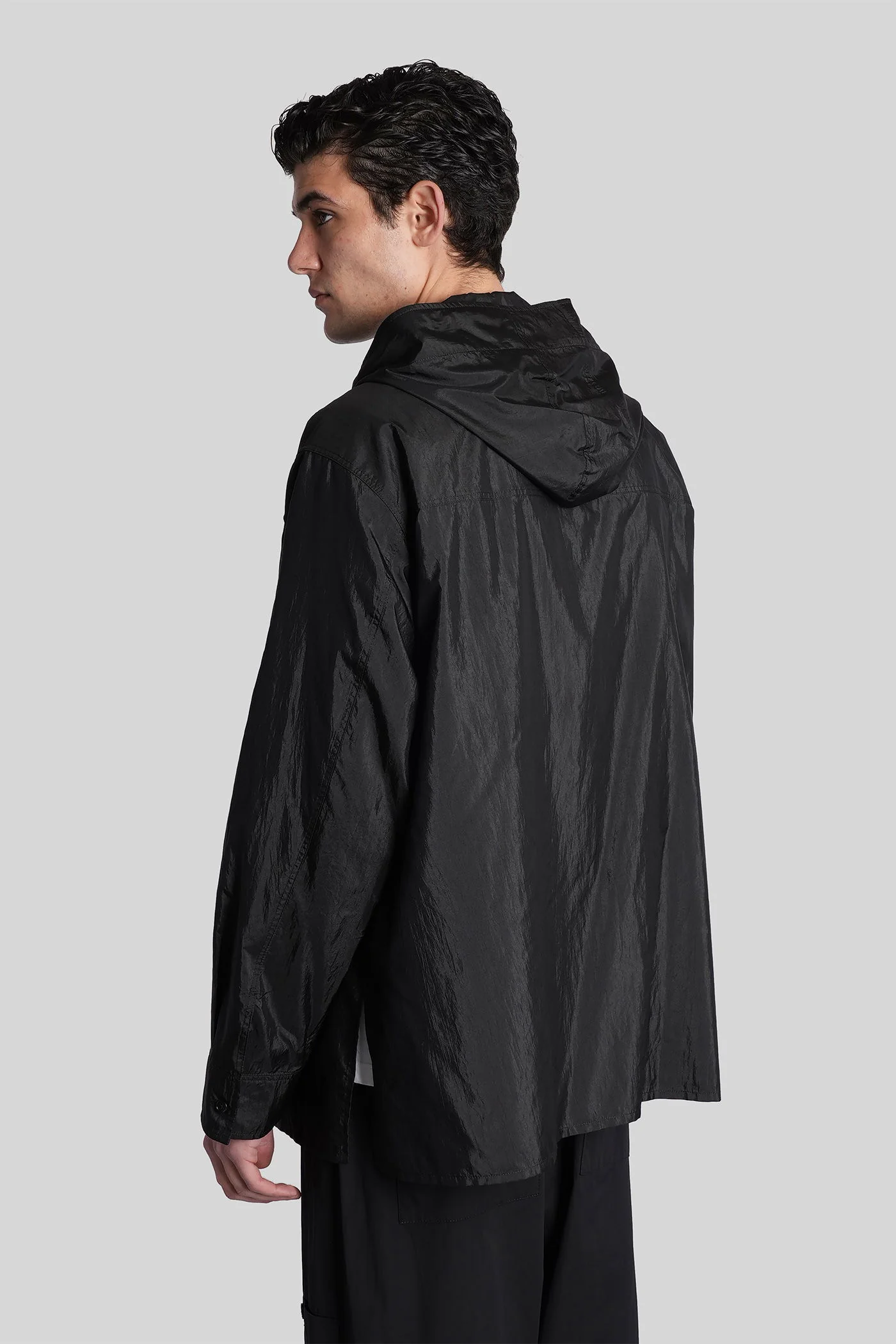 Shirt in black polyamide - Image 3
