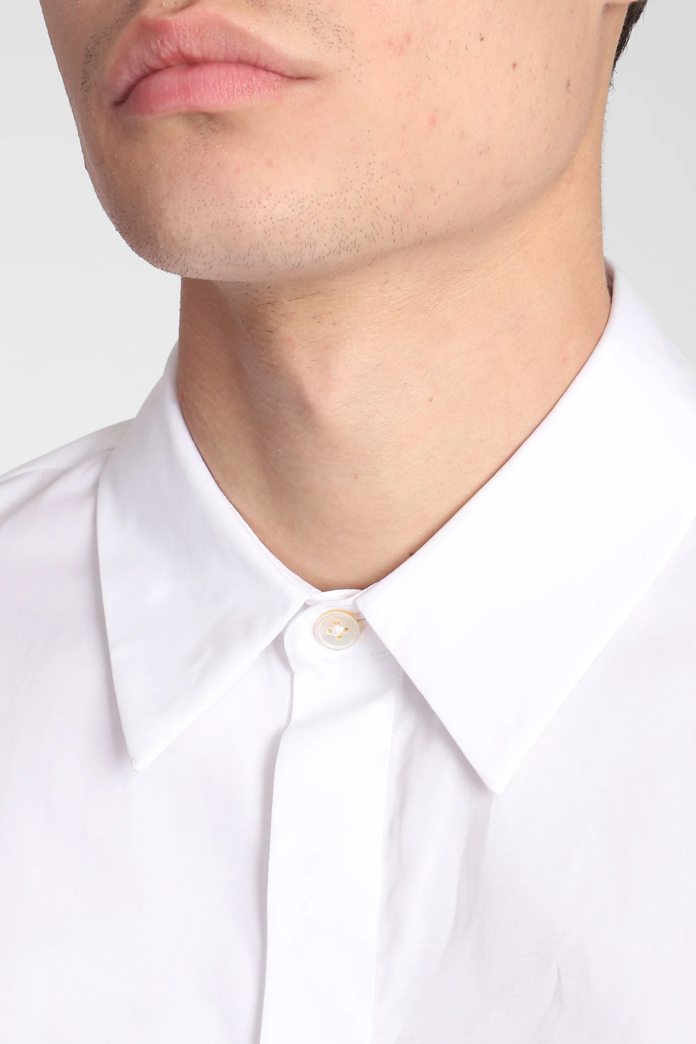 Shirt in white cotton - Image 5