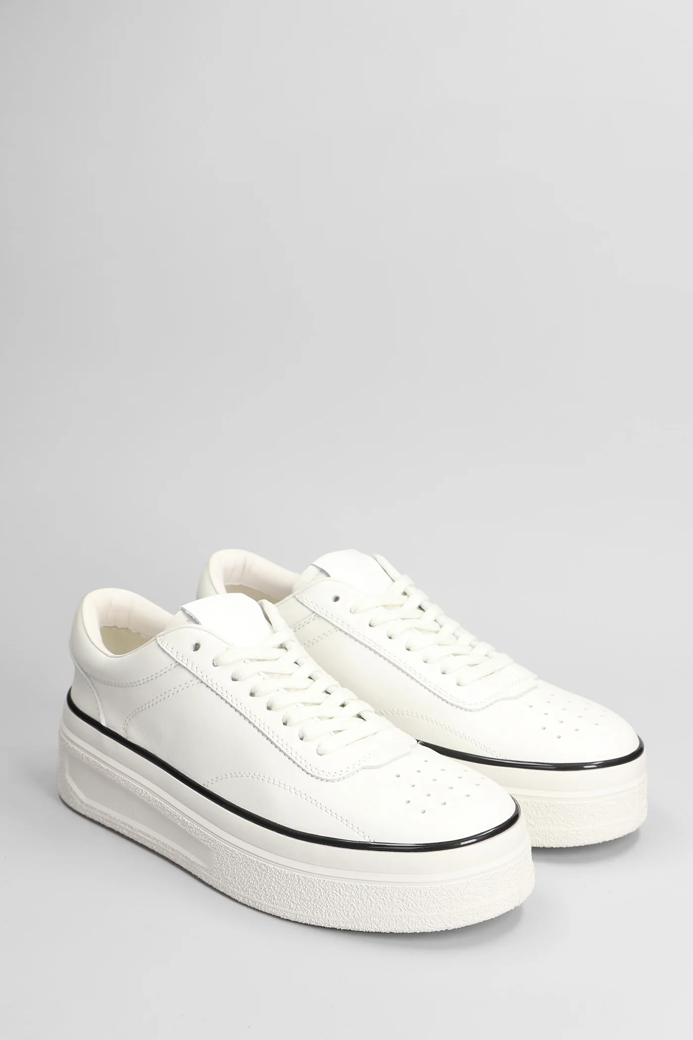 Sneakers in white leather - Image 2