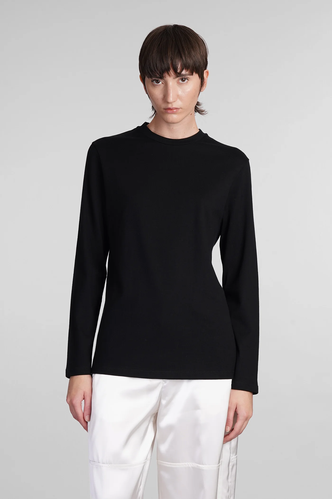 T-Shirt in black cotton