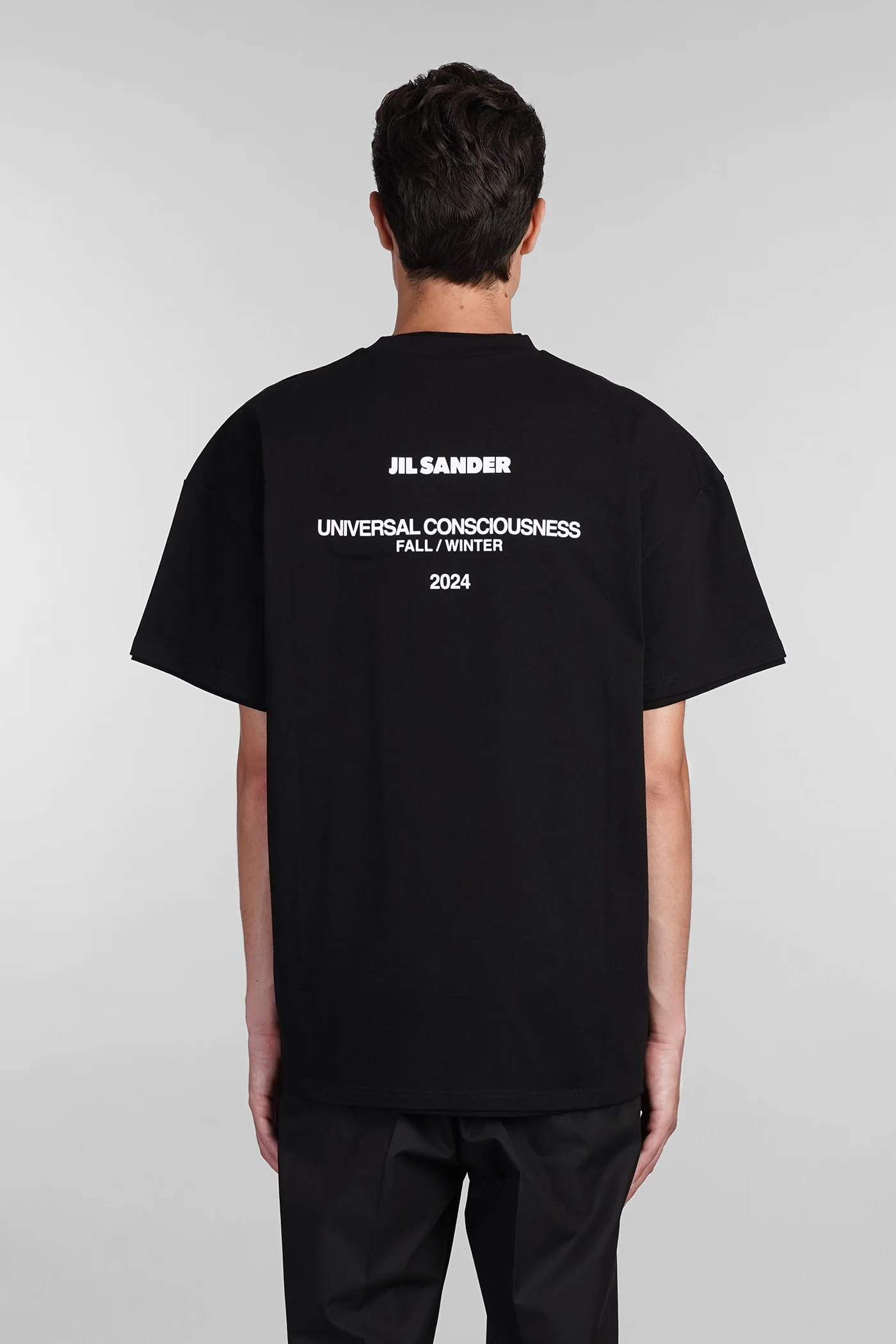 T-Shirt in black cotton - Image 3