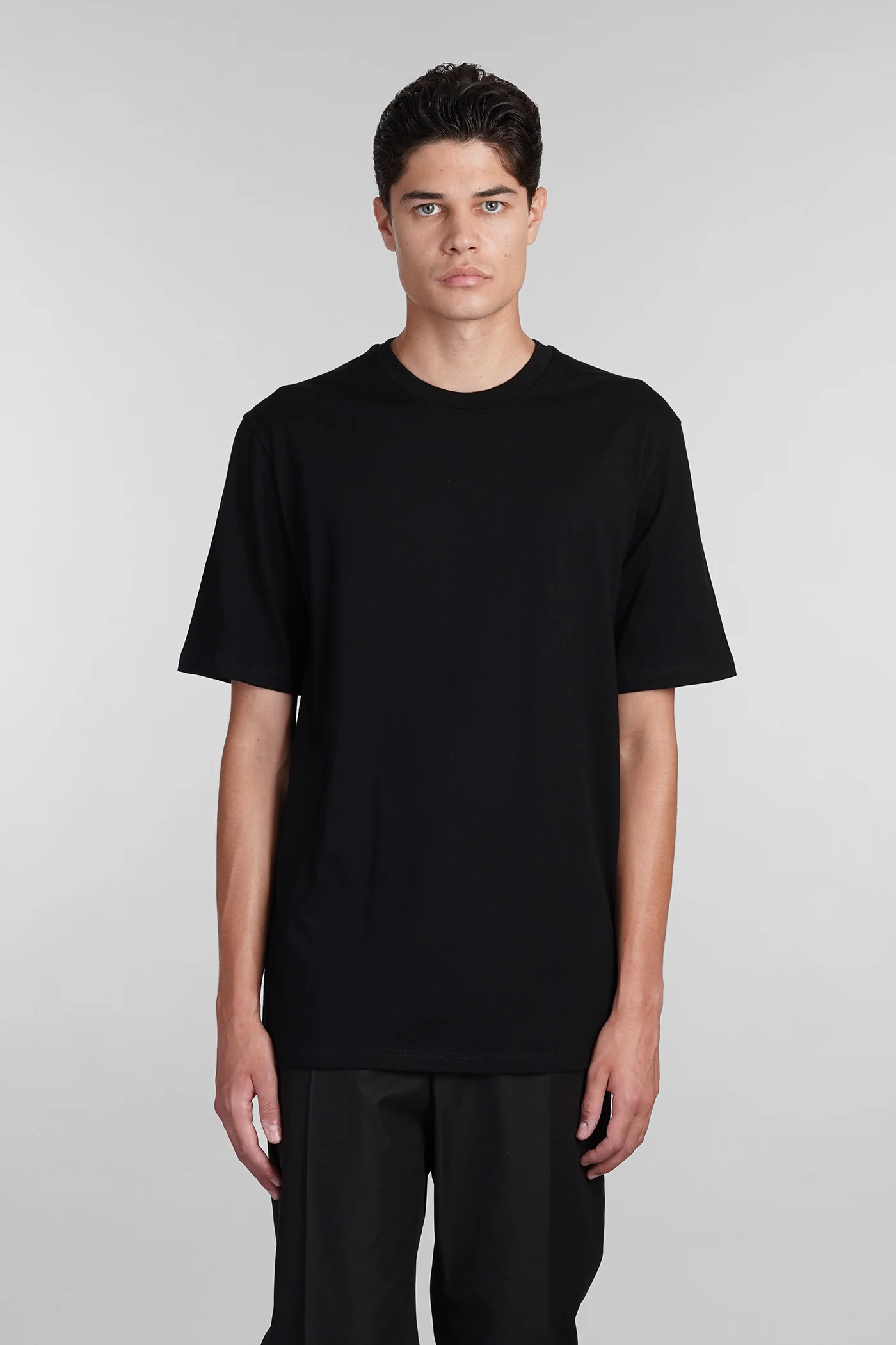 T-Shirt in black cotton - Image 3