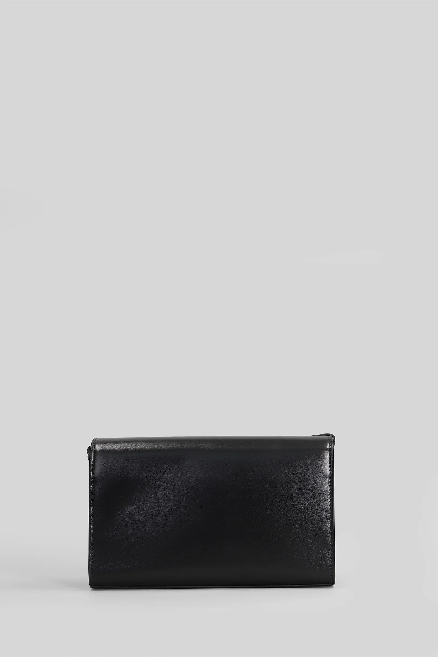 Triangle wallet Shoulder bag in black leather - Image 3