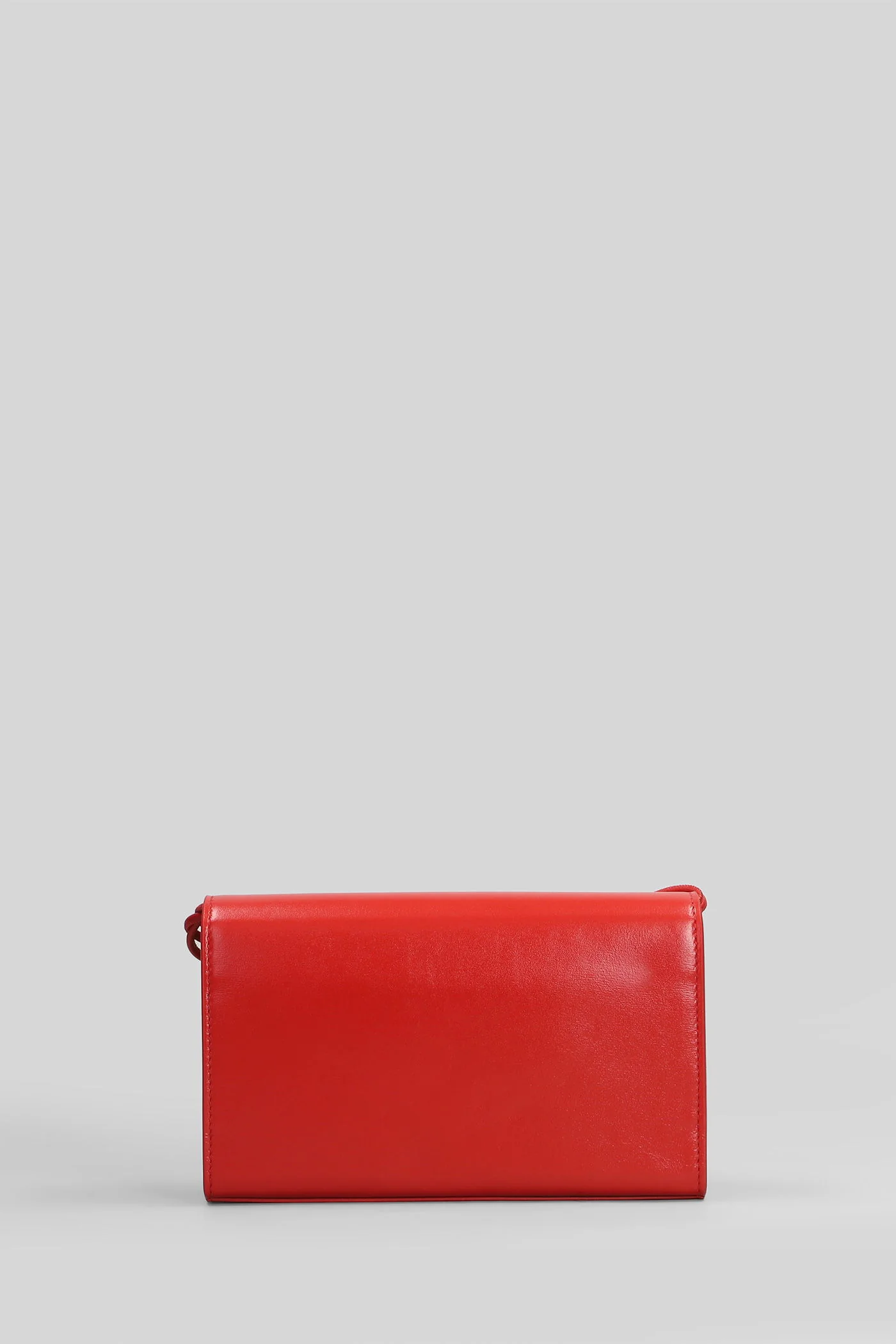 Triangle wallet Shoulder bag in red leather - Image 3