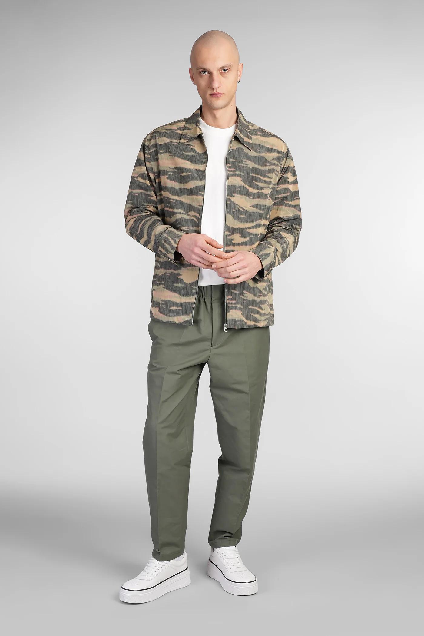 Trousers 06 Pants in green cotton - Image 2