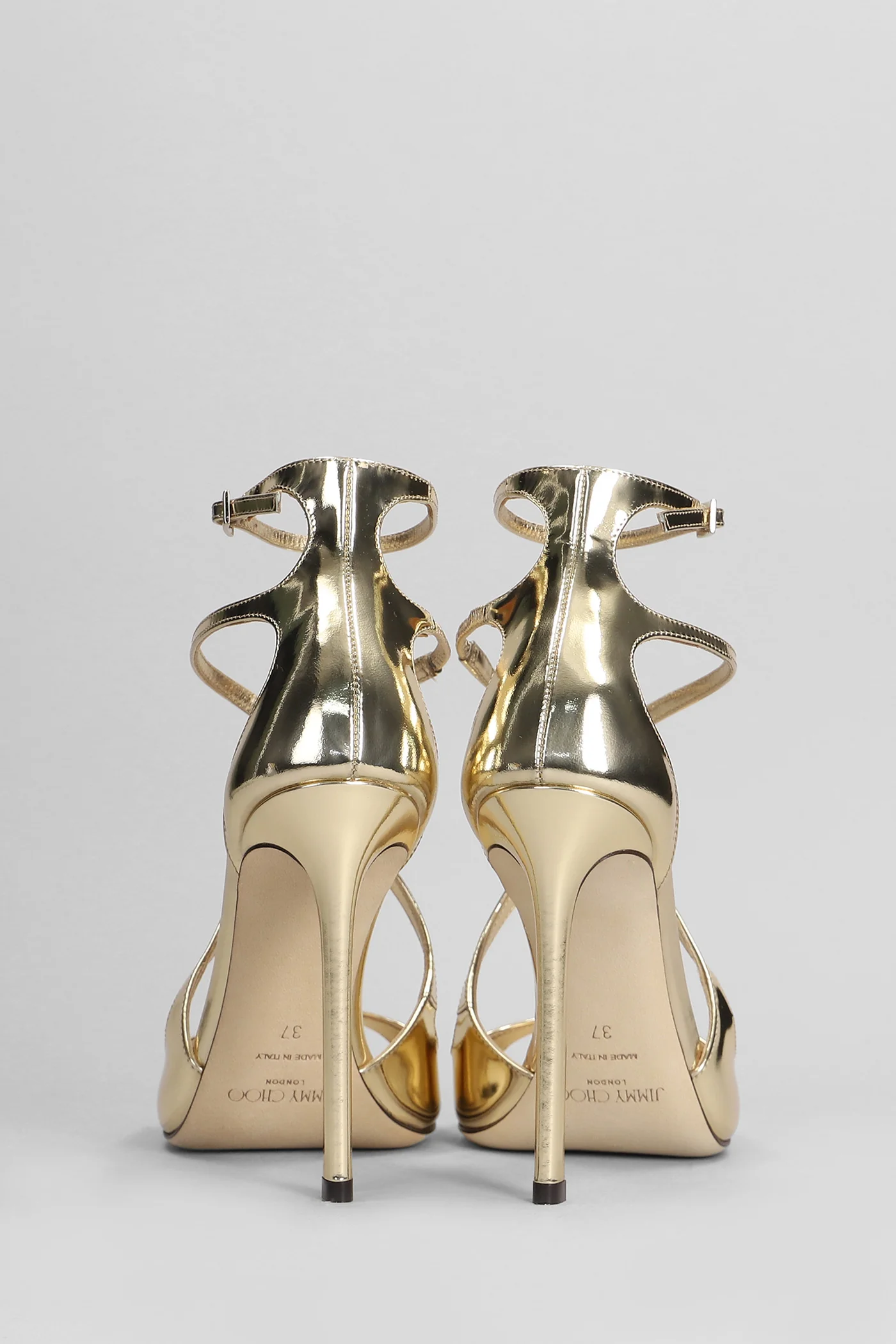 Azia 110 Sandals in gold leather - Image 4