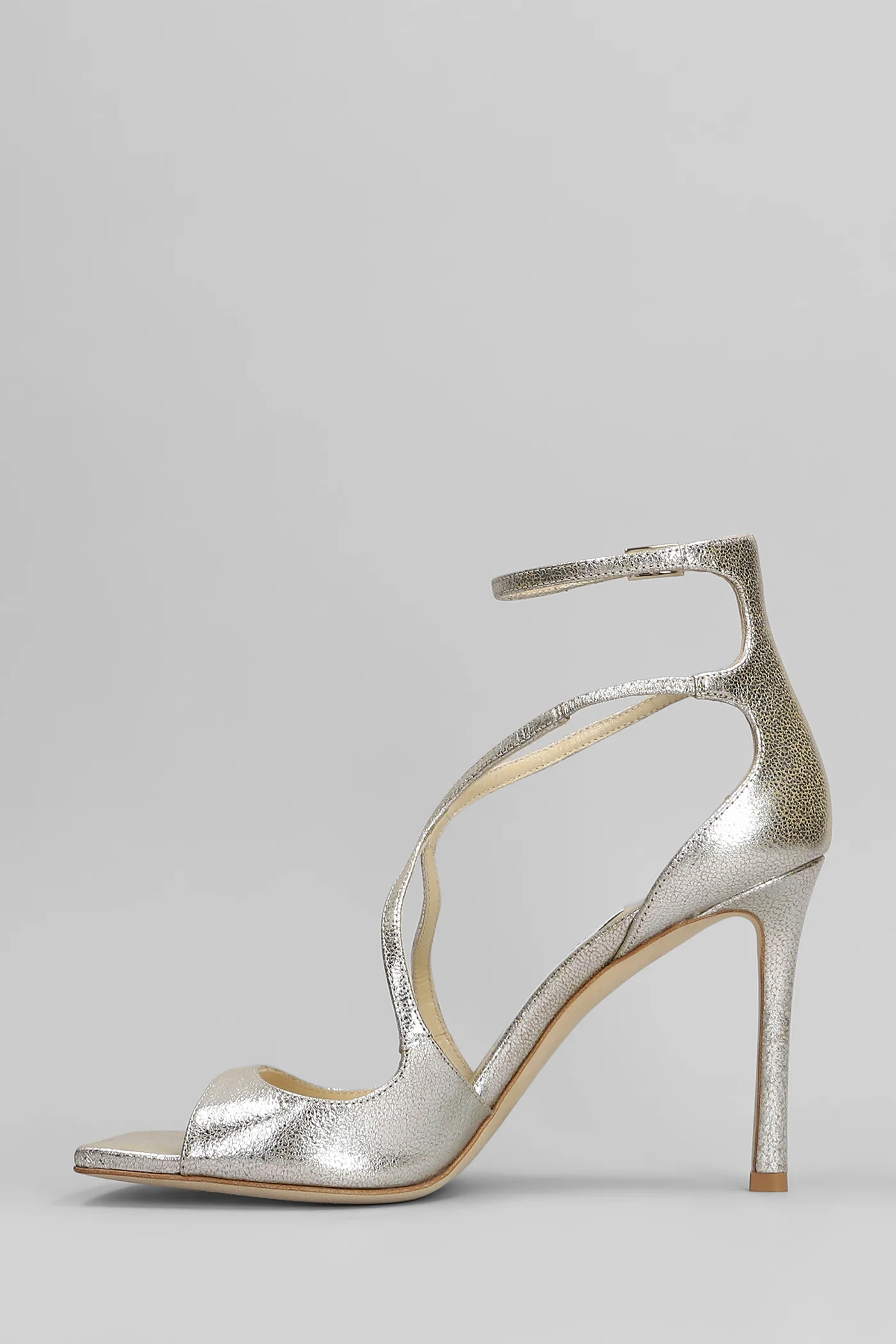 Azia 95 Sandals in gold leather - Image 3