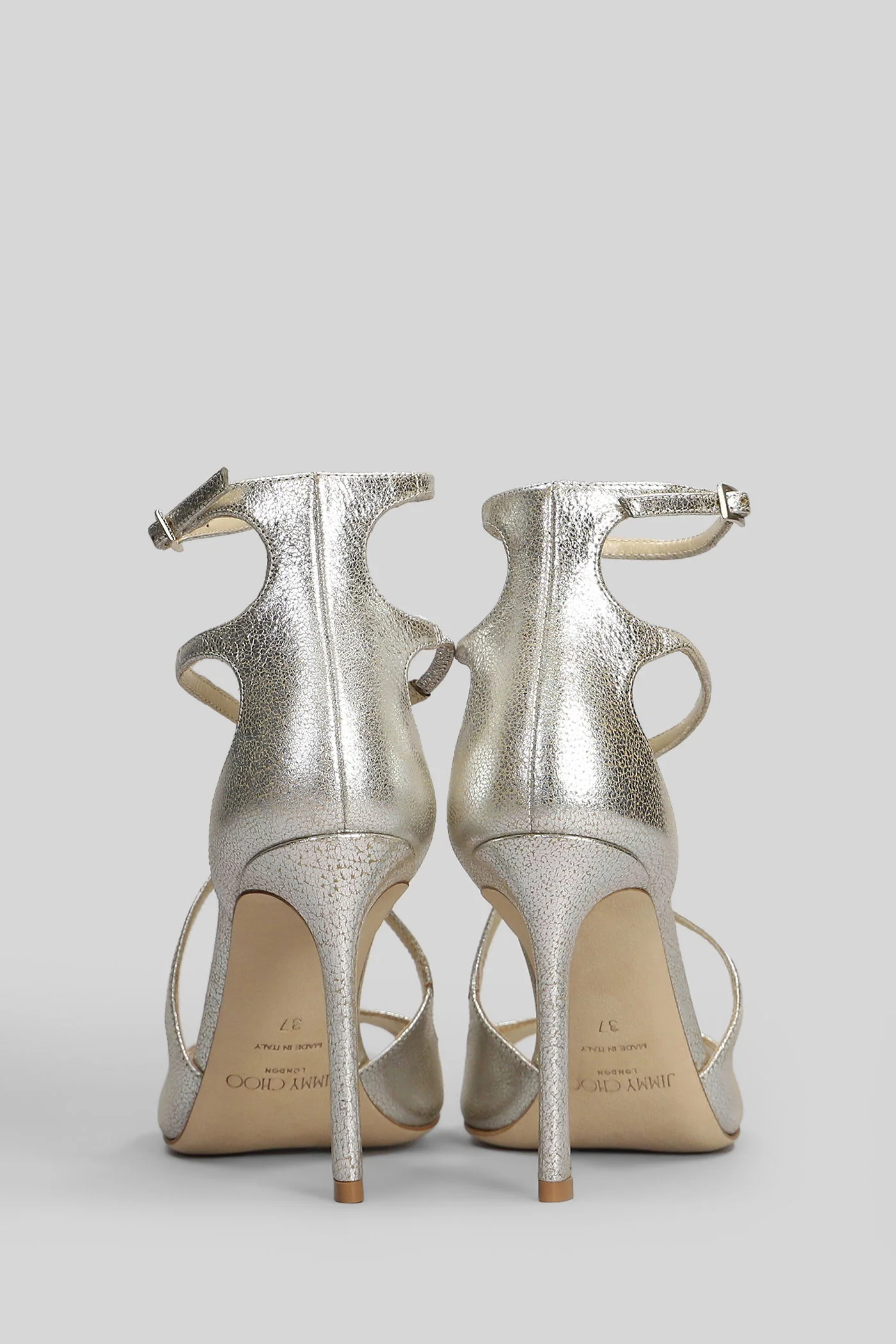 Azia 95 Sandals in gold leather - Image 4