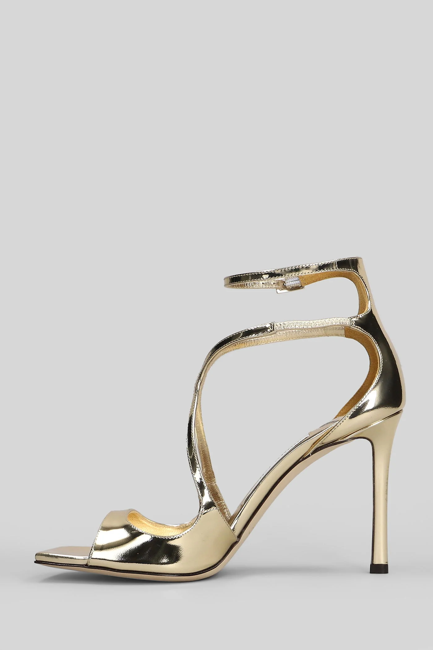 Azia 95 Sandals in gold leather - Image 3