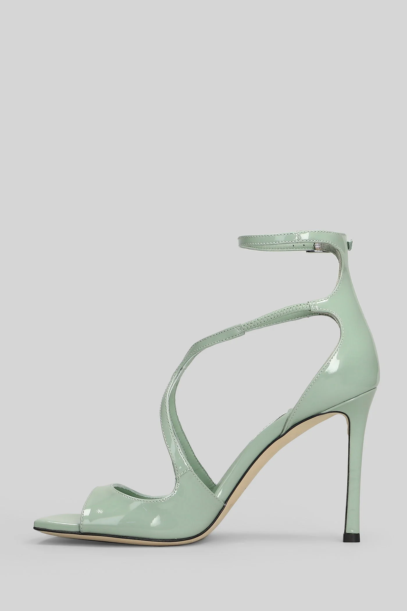 Azia 95 Sandals in green patent leather - Image 3