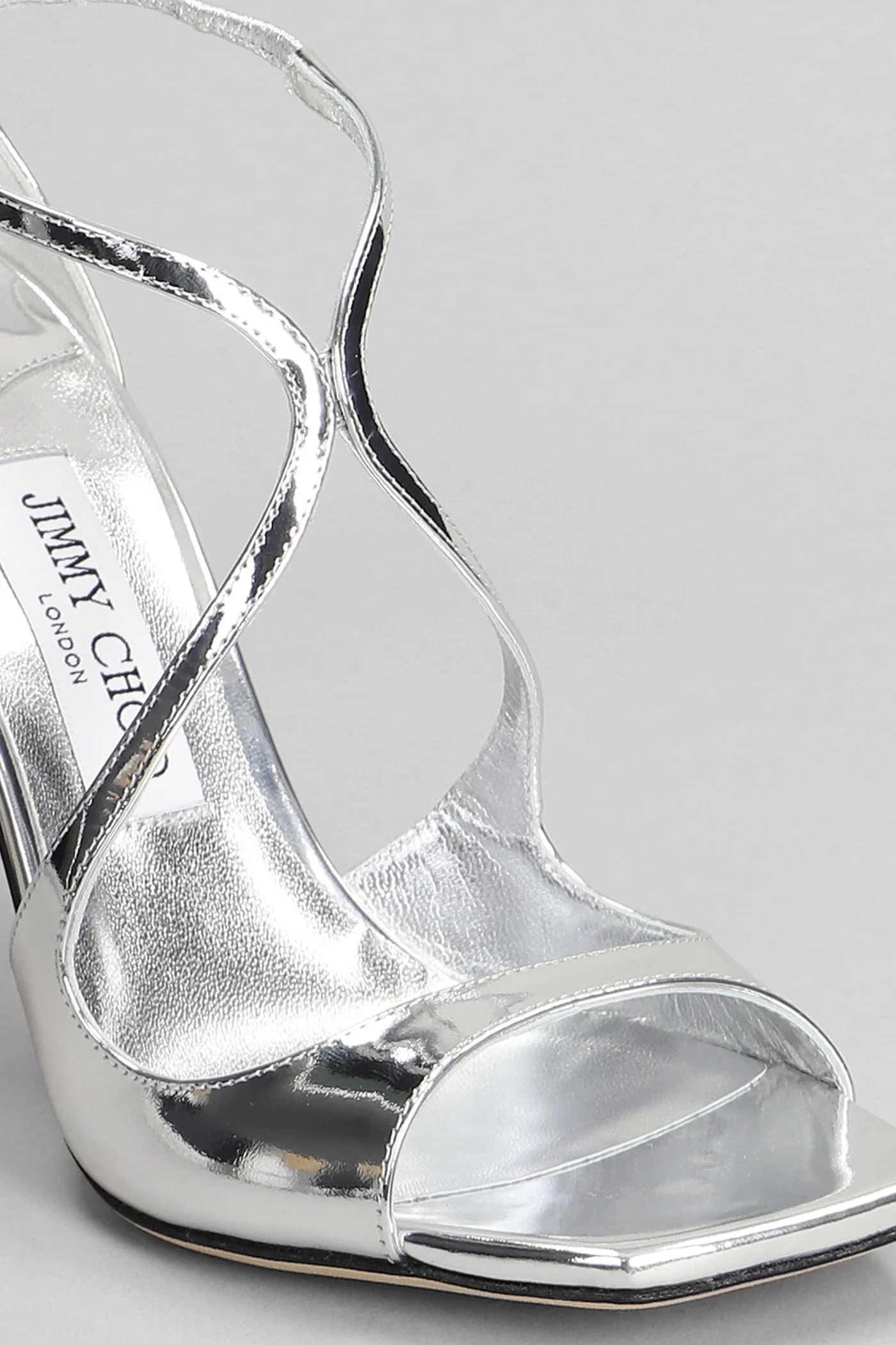 Azia 95 Sandals in silver patent leather - Image 5
