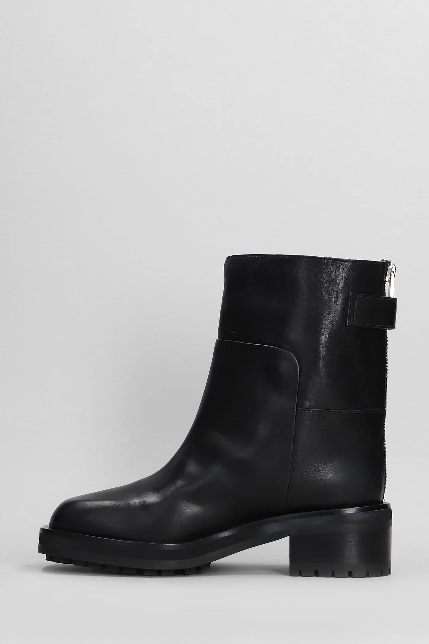 Brooklyn ab 50 low heels Ankle boots in black leather - Image 3