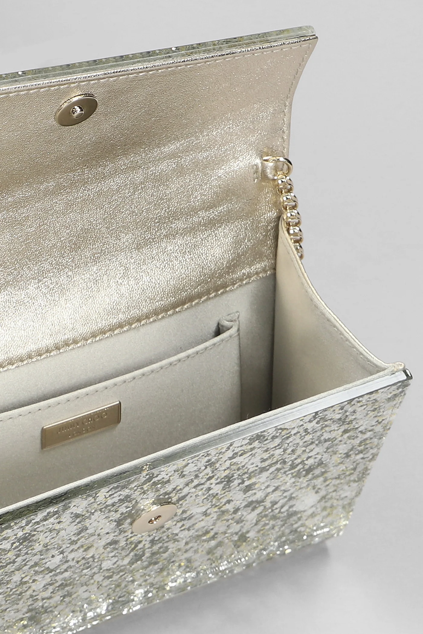 Candy Clutch in silver acrylic - Image 4