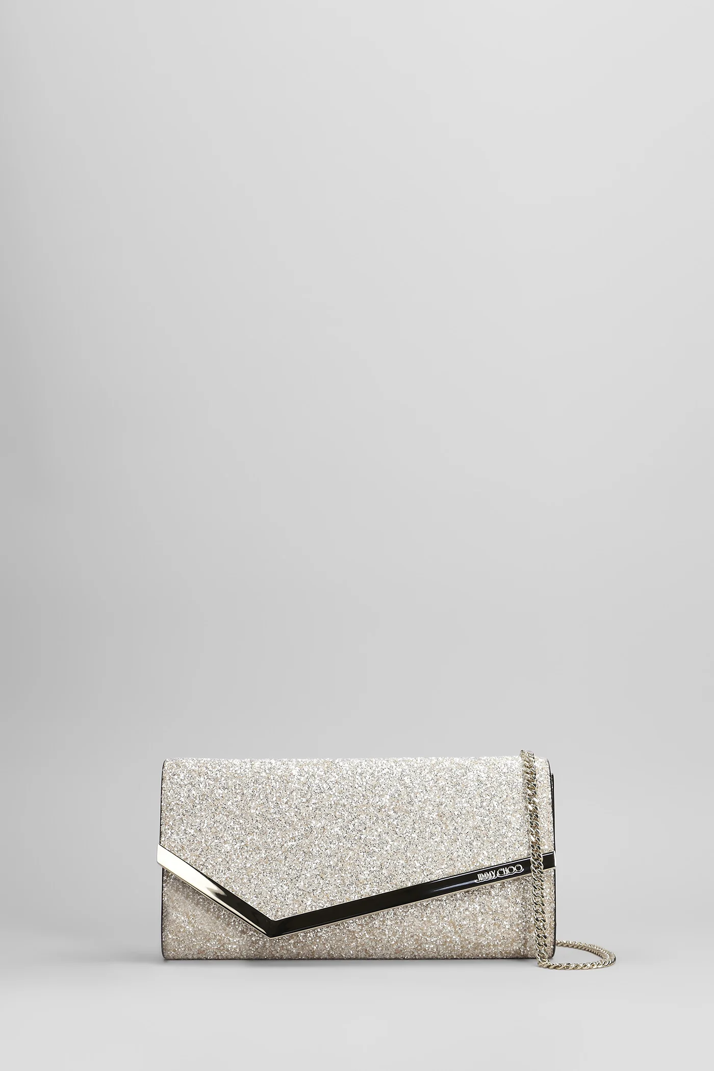 Emmie Clutch in gold glitter