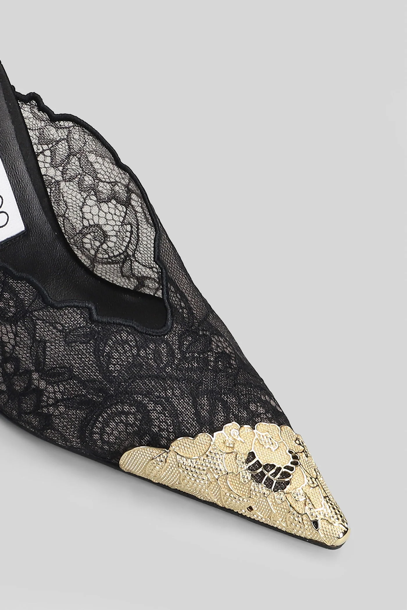 Faiz 100 Pumps in black fabric - Image 5