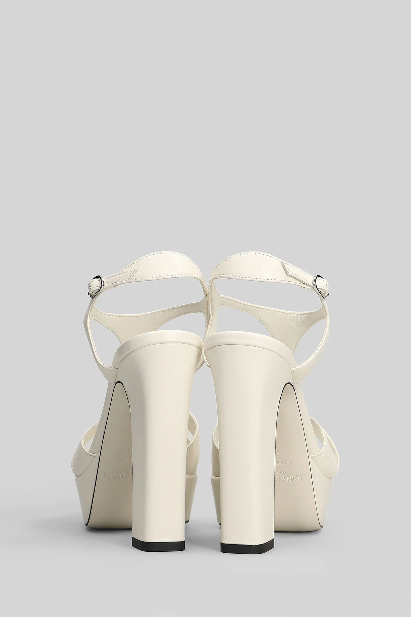 Kesia 120 Sandals in white leather - Image 4