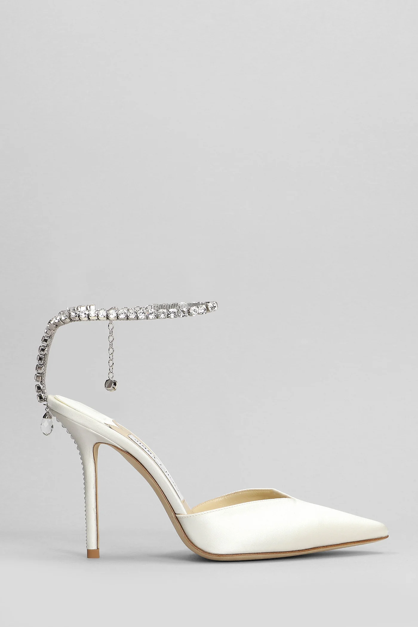 Saeda 100 Pumps in beige satin