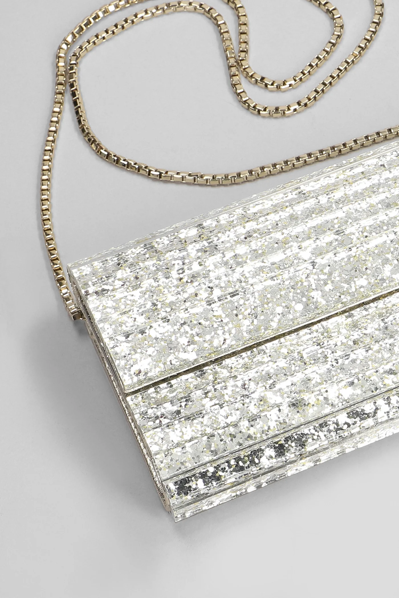 Sweetie Clutch in silver acrylic - Image 4