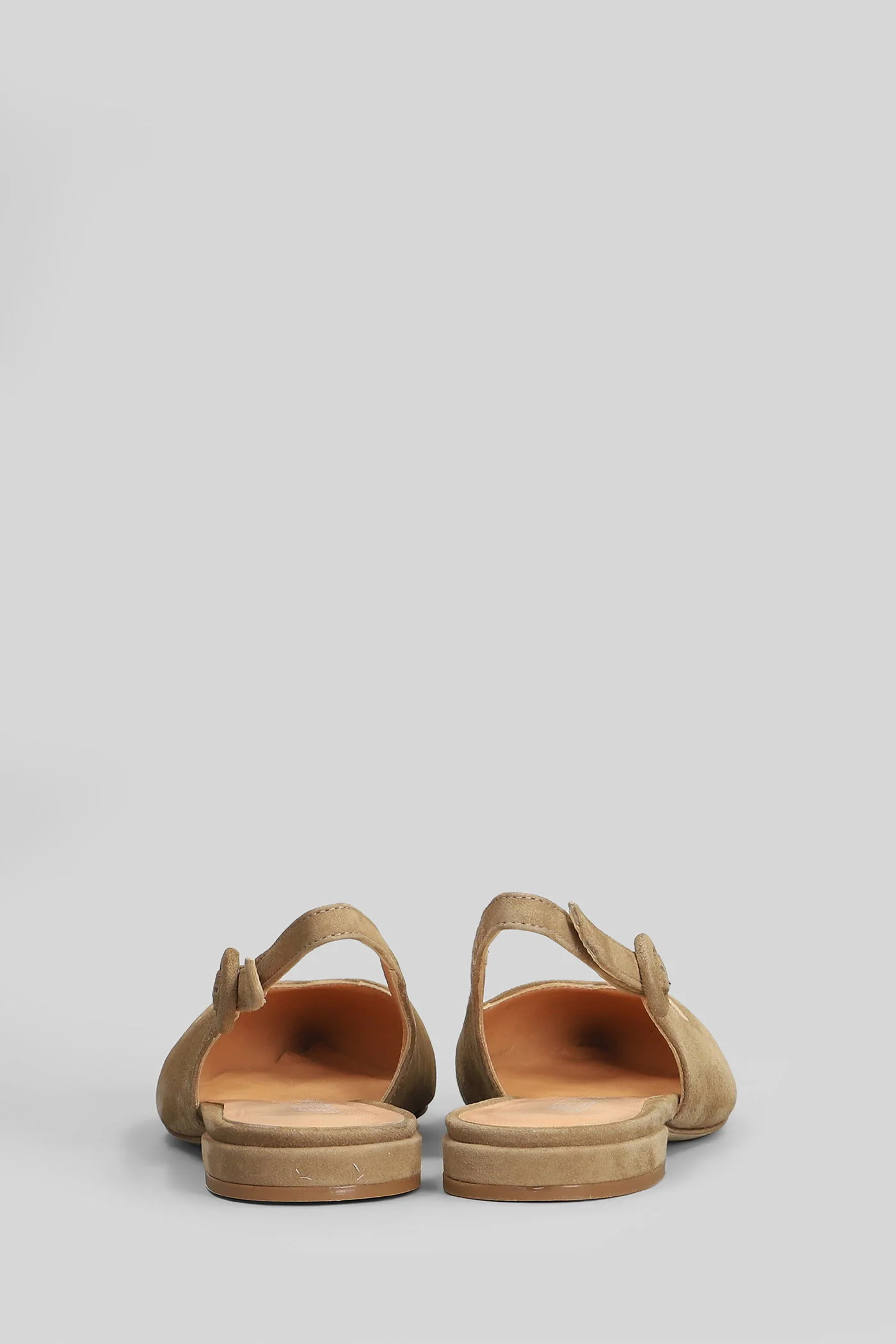 Ballet flats in beige suede - Image 4