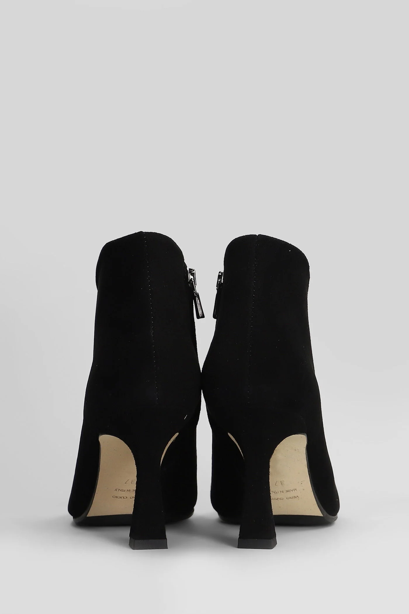 High heels Ankle boots in black suede - Image 4