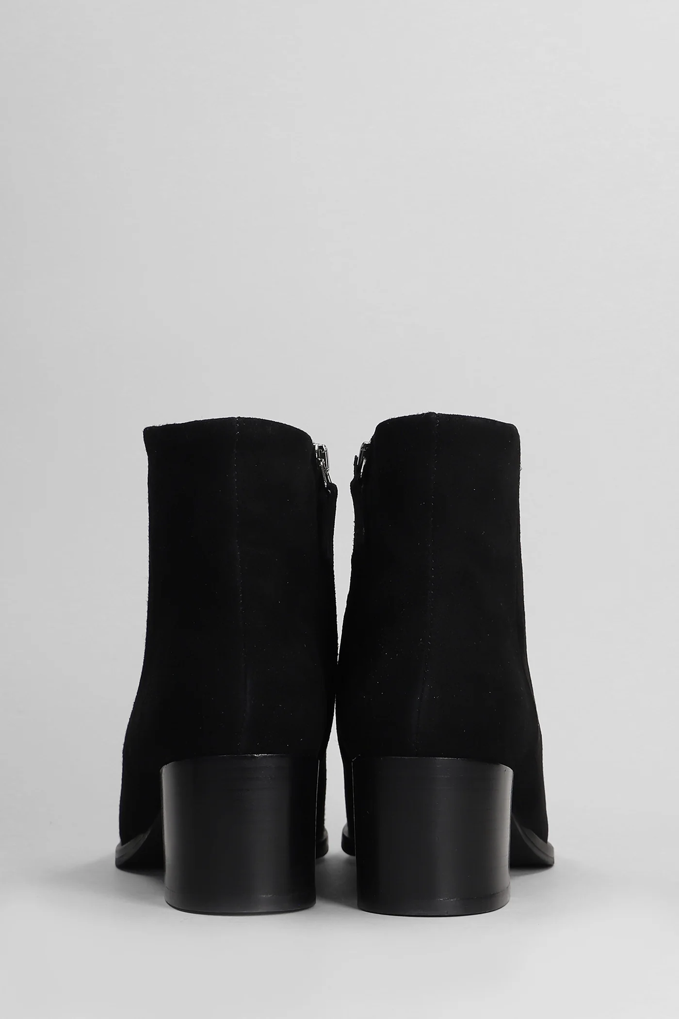 High heels Ankle boots in black suede - Image 4