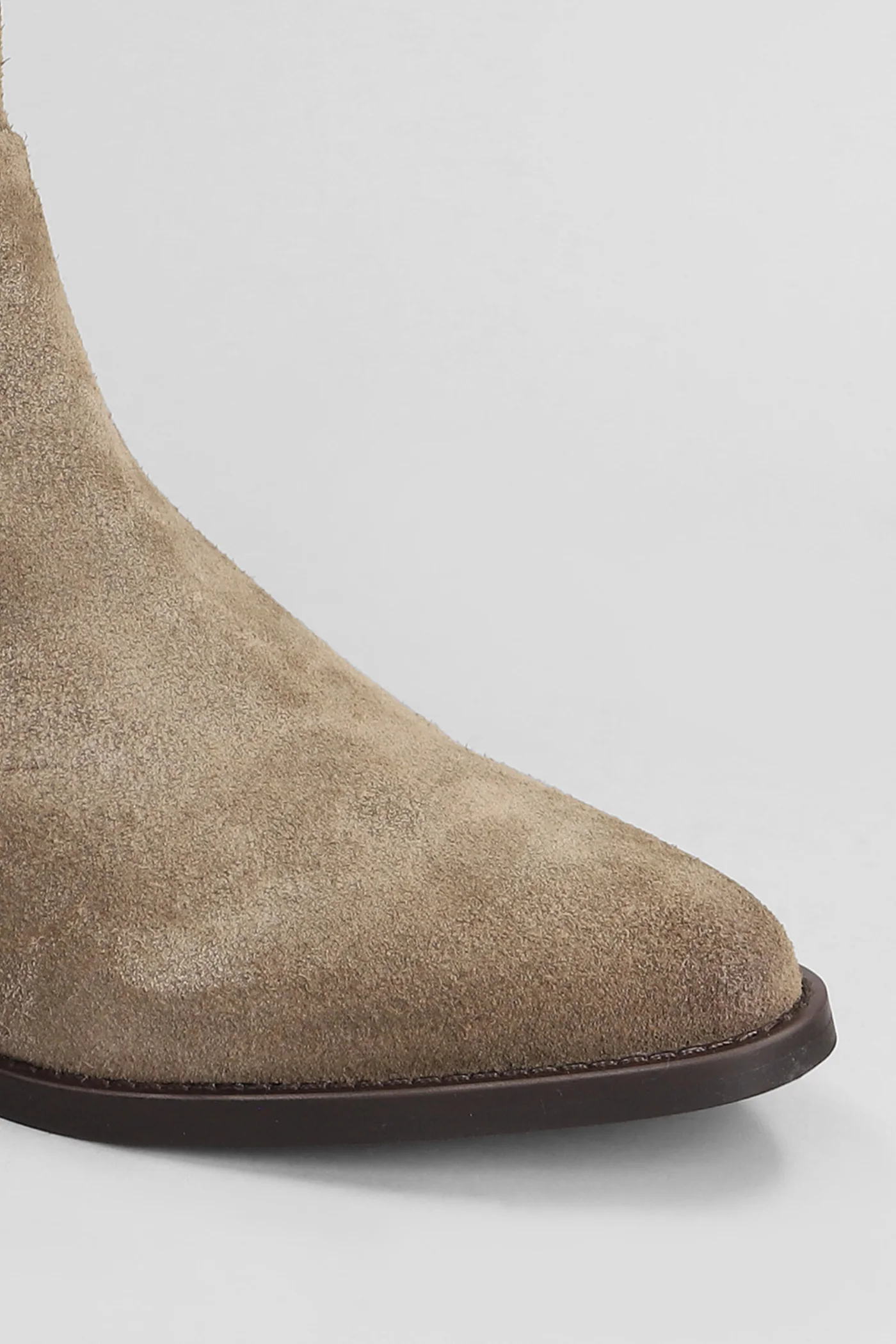 High heels Ankle boots in brown suede - Image 5