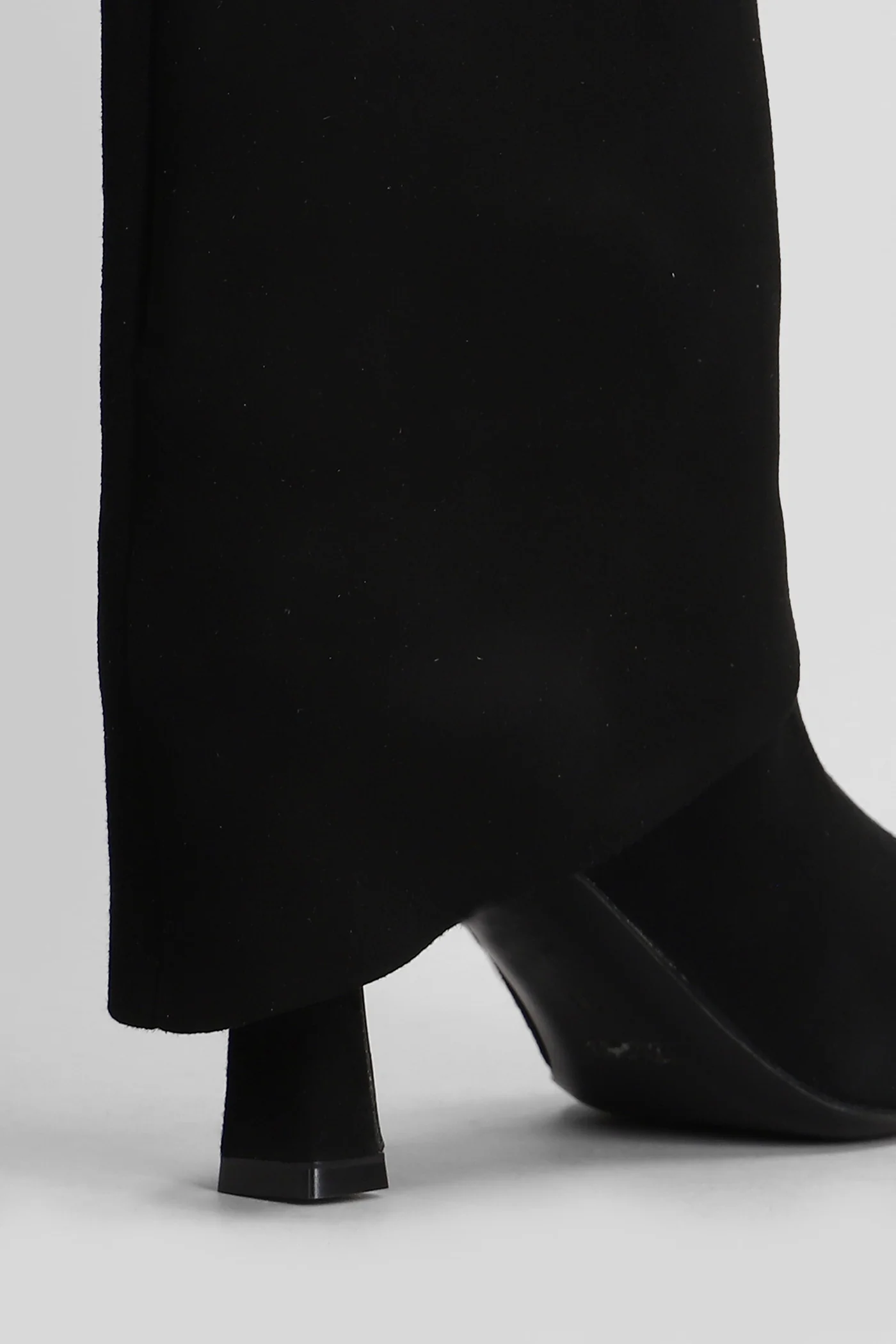 High heels boots in black suede - Image 5