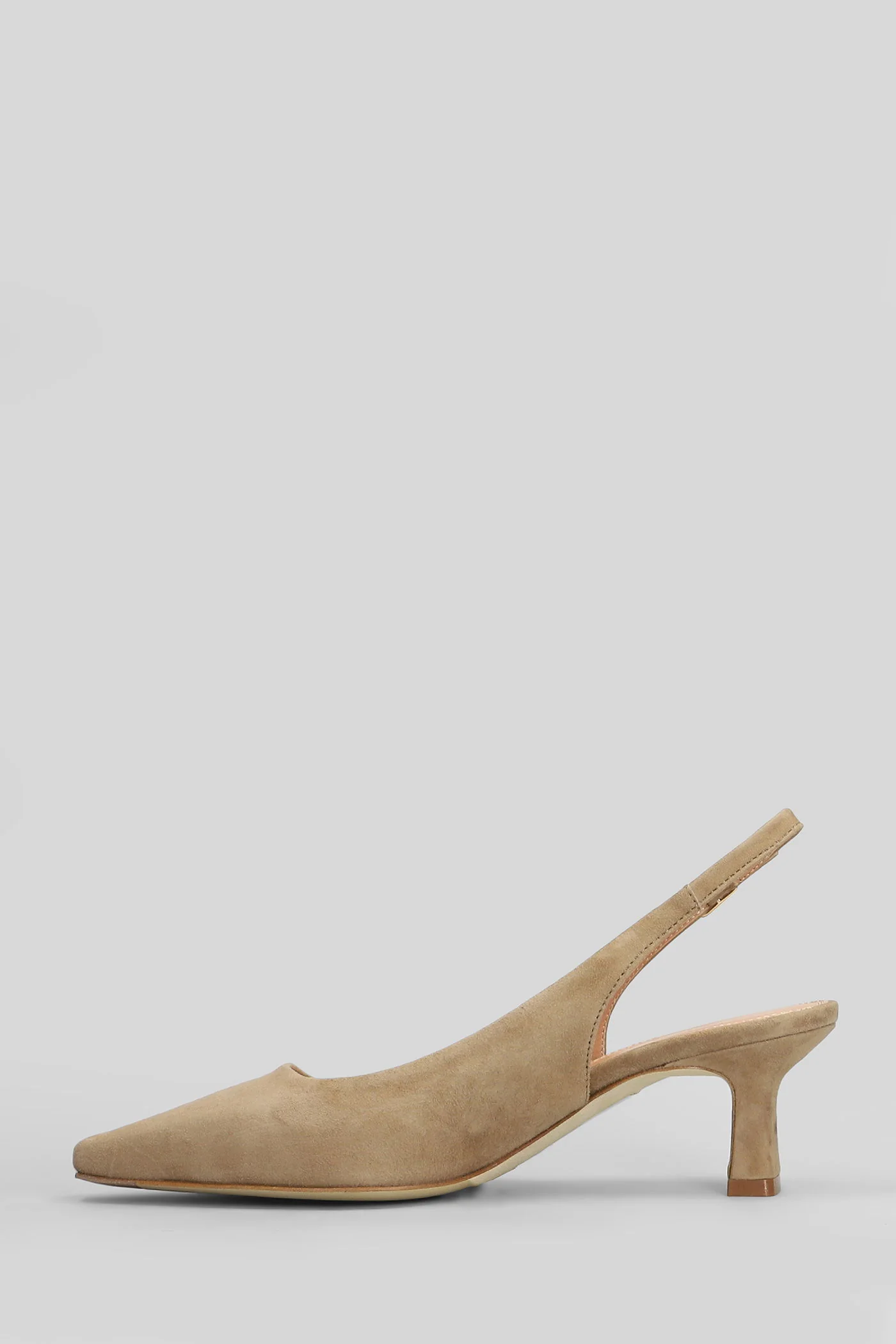 Pumps in beige suede - Image 3