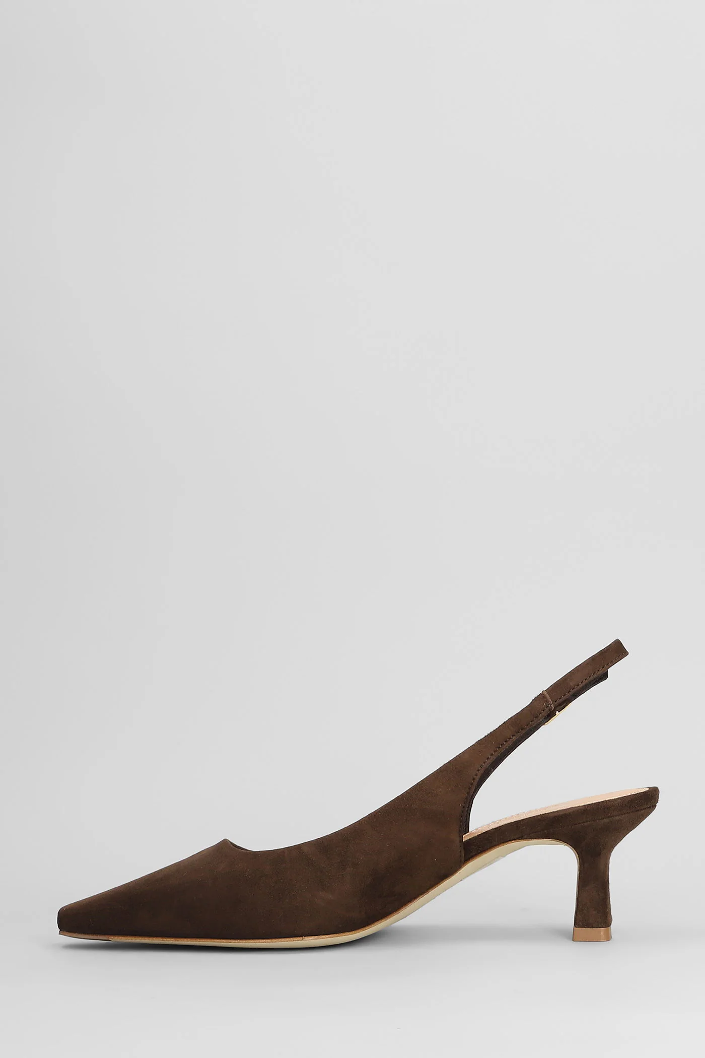 Pumps in dark brown suede - Image 3