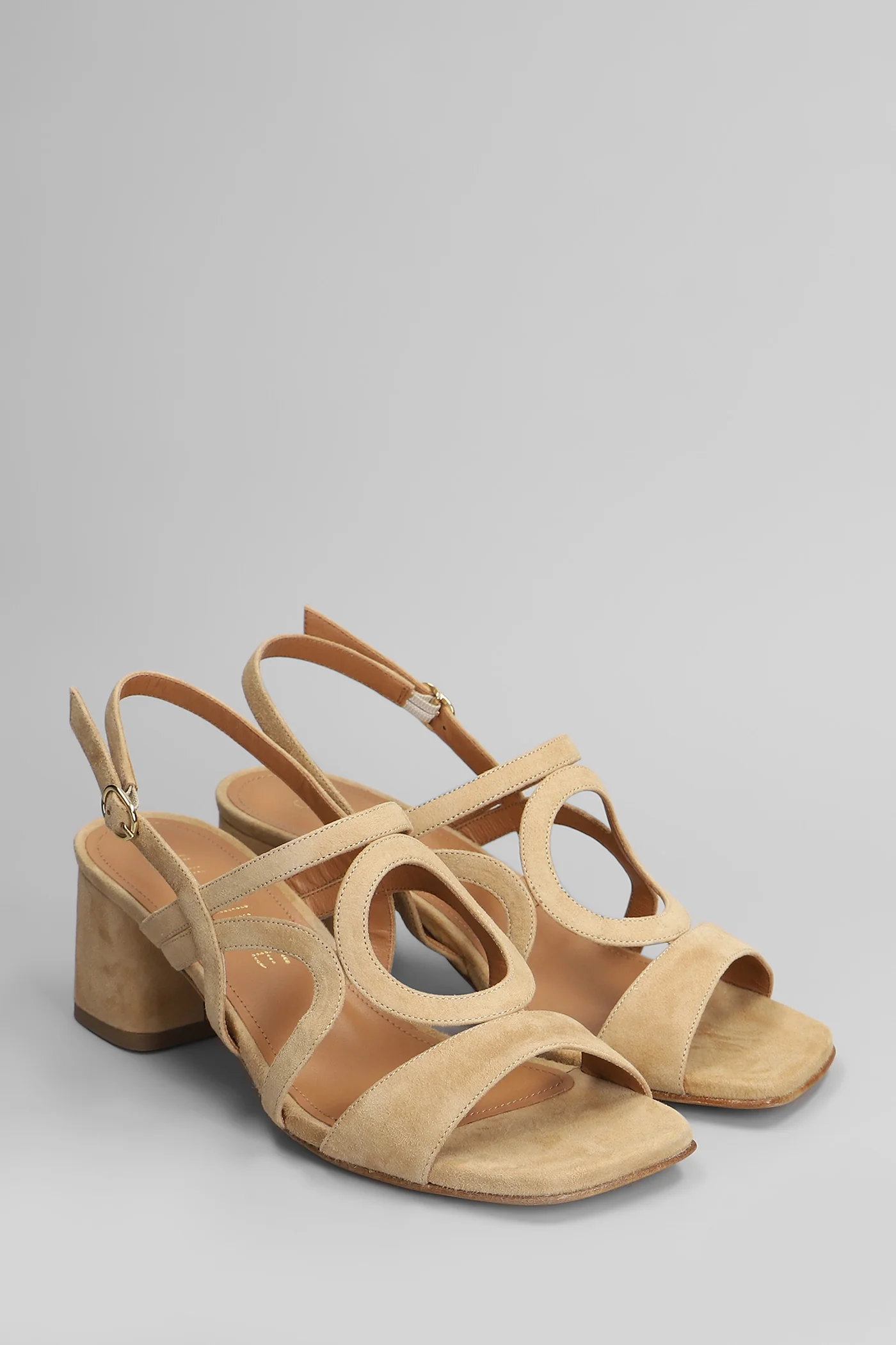 Sandals in beige suede - Image 2